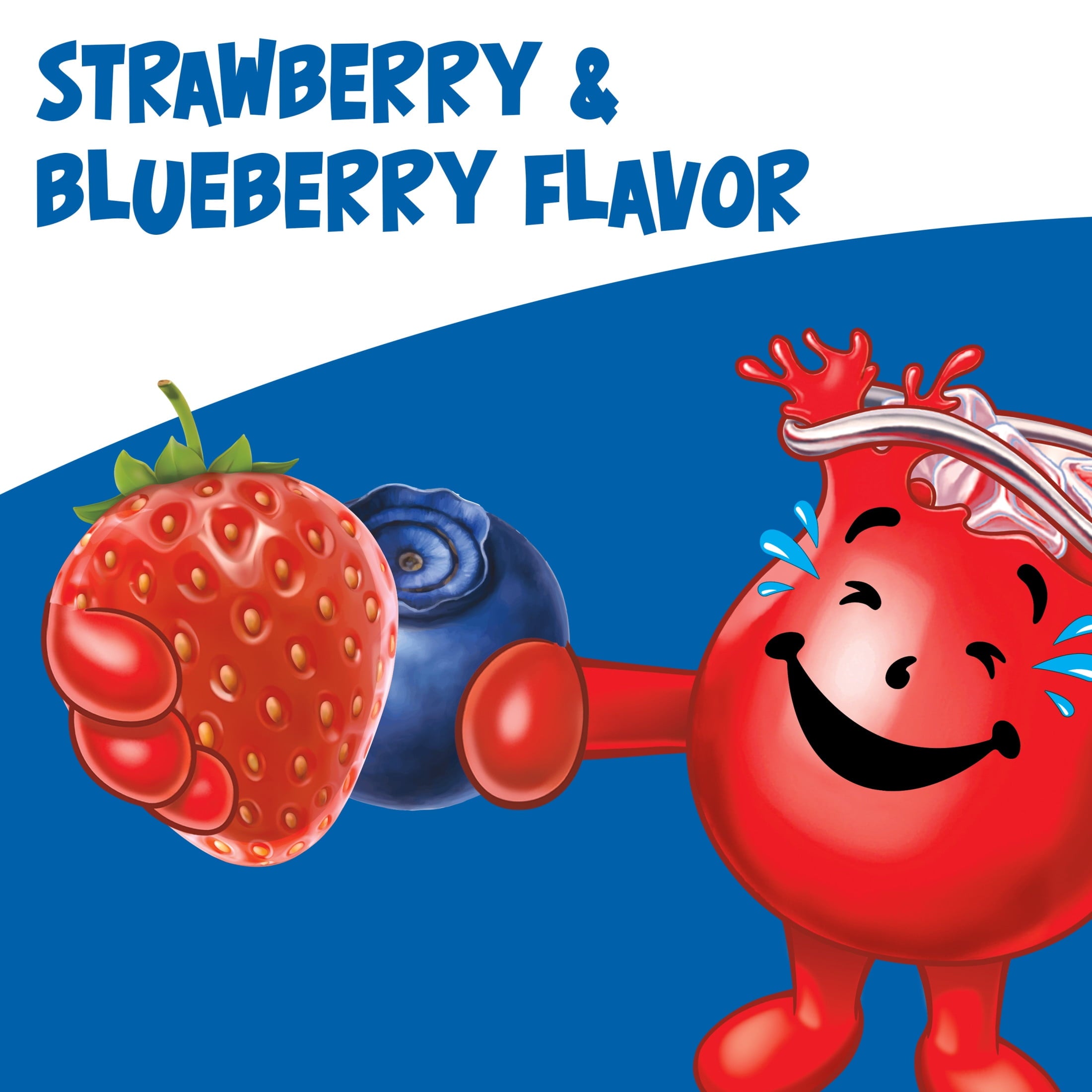 Kool-Aid Bursts Soft Drink, 6 Bottles, for School Lunches and On-the-Go Hydration, artificial flavor Berry Blue, Caffeine Free, 6.75 oz