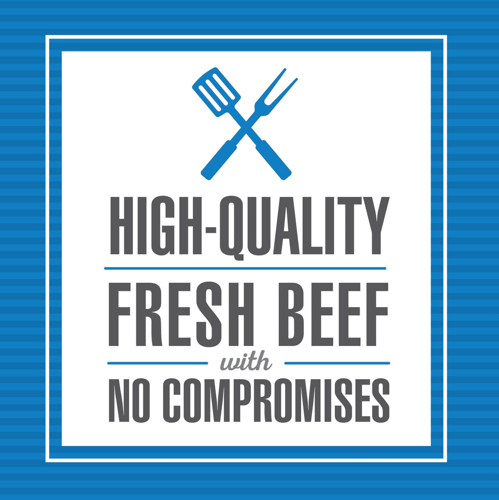 Fresh, All Natural Ground Beef Chuck Patties, 80% Lean, 4 Count, 1.33 lb Tray