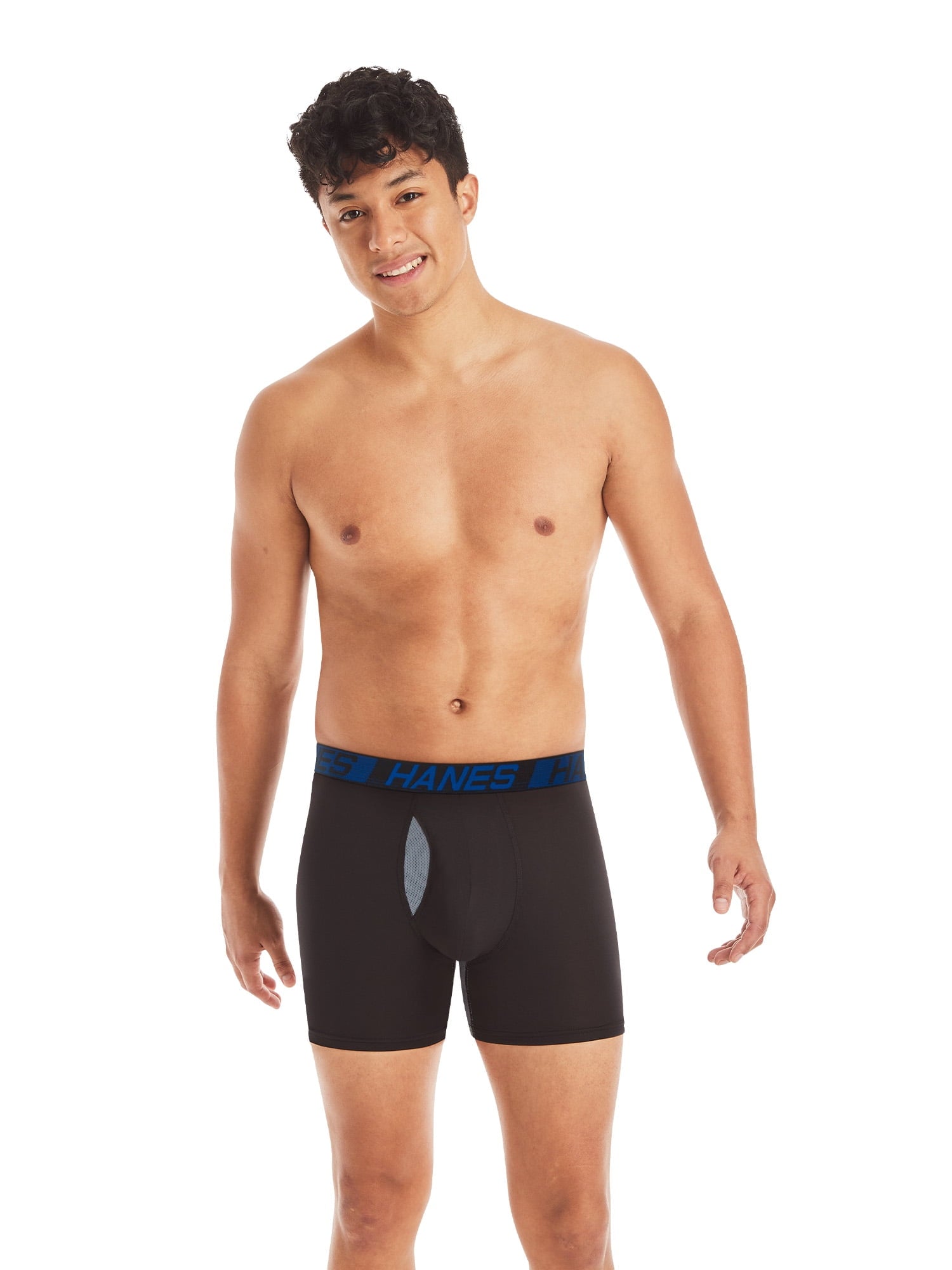 Hanes X-Temp Total Support Pouch Men's Long Leg Boxer Briefs, Anti-Chafing Underwear, 3-Pack