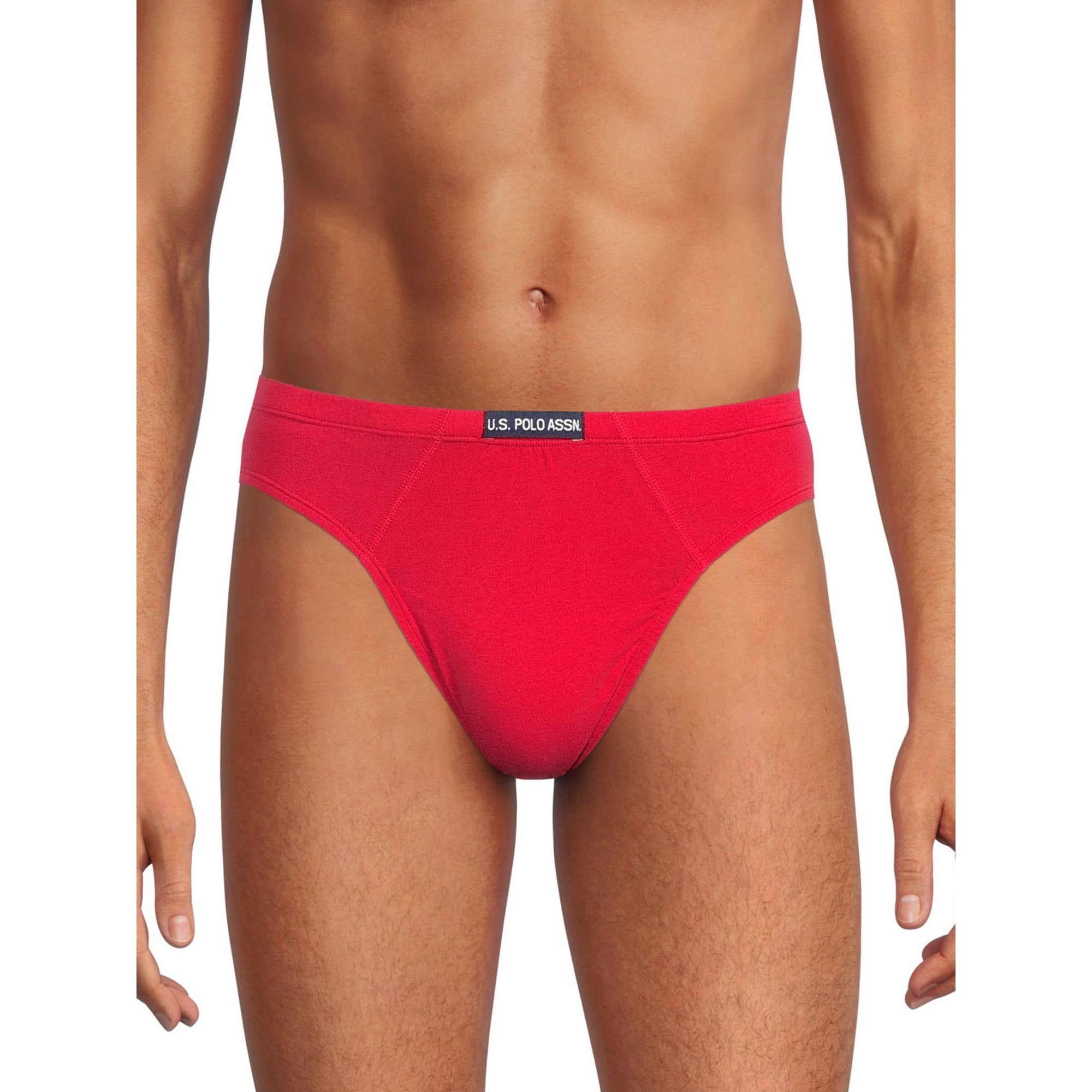 U.S. Polo Assn. Men's Cotton Stretch Bikini Underwear, 6-Pack