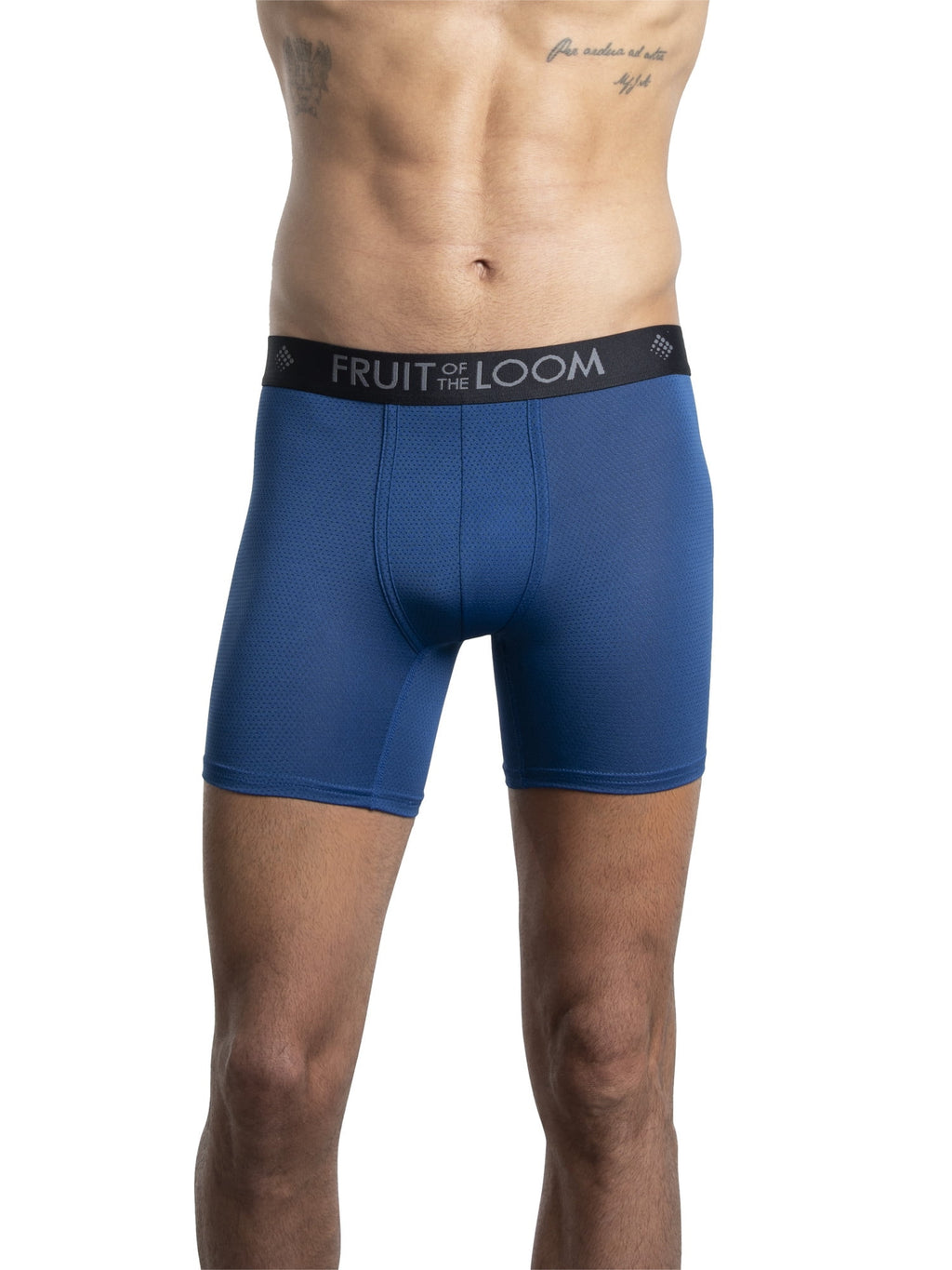 Fruit of the Loom Men's Breathable Cotton Micro-Mesh Boxer Briefs, 3-Pack