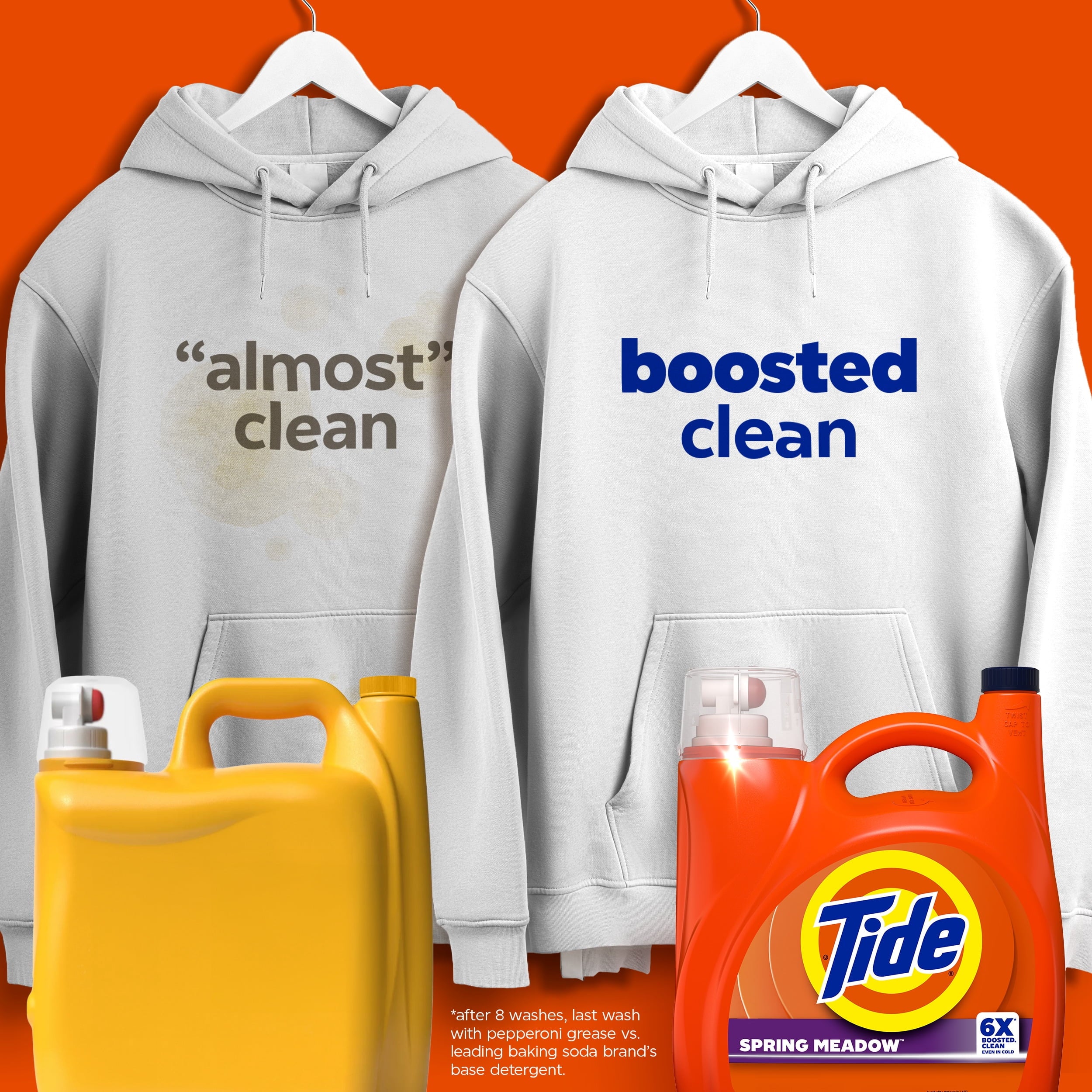 Tide Laundry Detergent Liquid with 6X Boosted Cleaning Power, Spring Meadow Scent, 158 fl oz, 126 Loads
