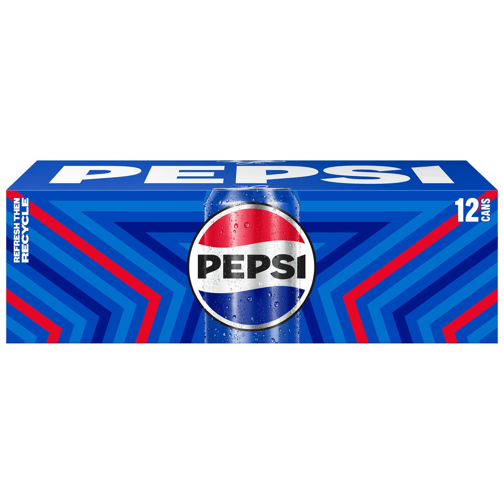 Pepsi Cola Soda Pop, 12 fl oz, 12 pack Cans