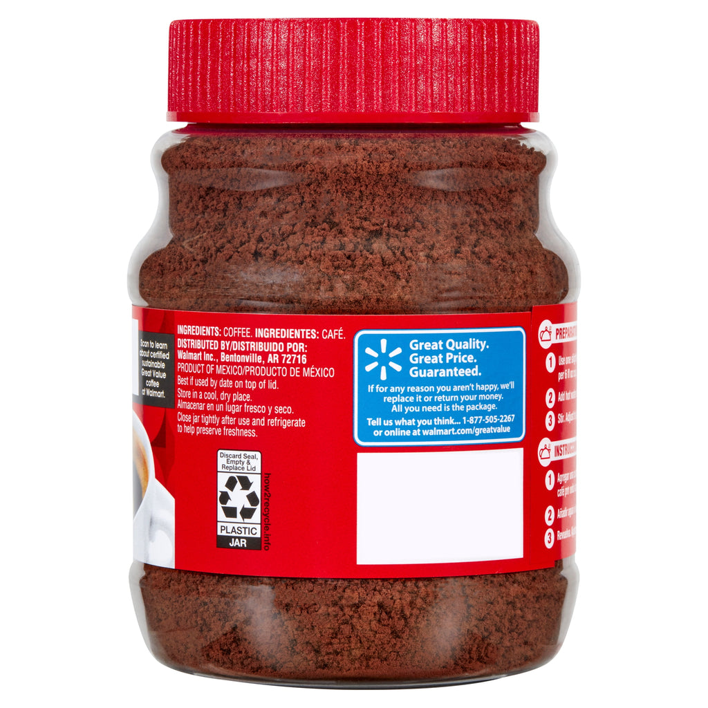 Great Value Classic Medium Roast Instant Coffee, 8 oz