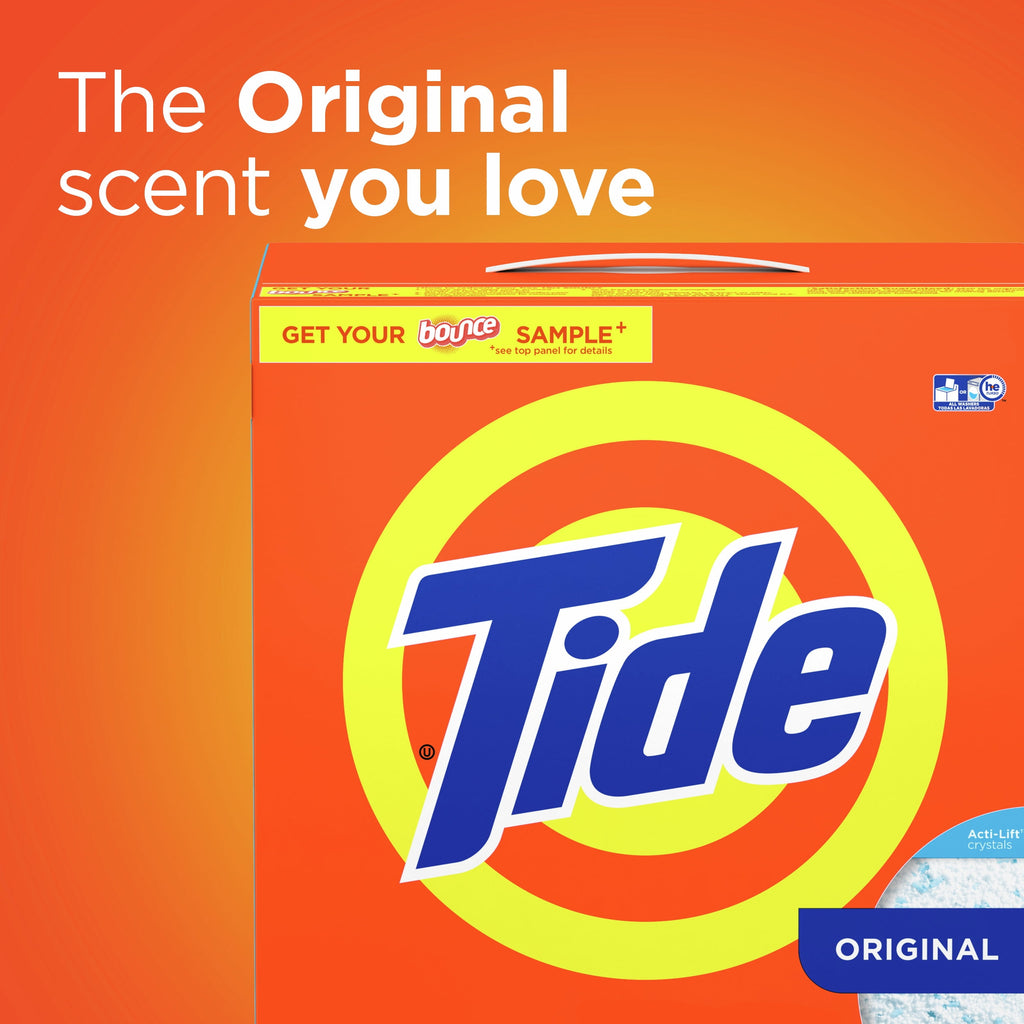 Tide Powder Laundry Detergent, Original Scent, 143 oz, 113 Loads