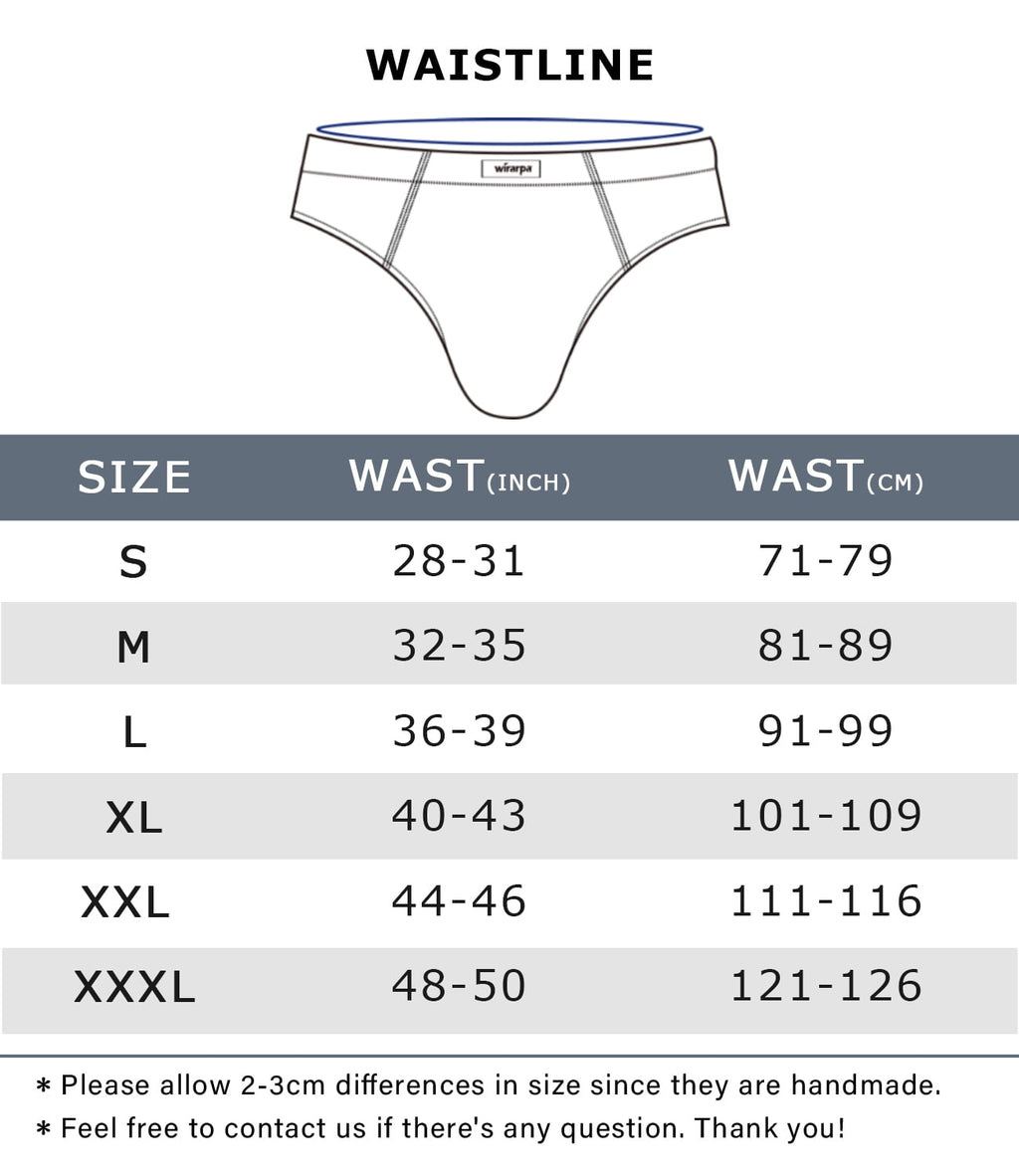 wirarpa Men's Underwear Modal Microfiber Briefs No Fly Underpants 4 Pack Sizes S-3XL