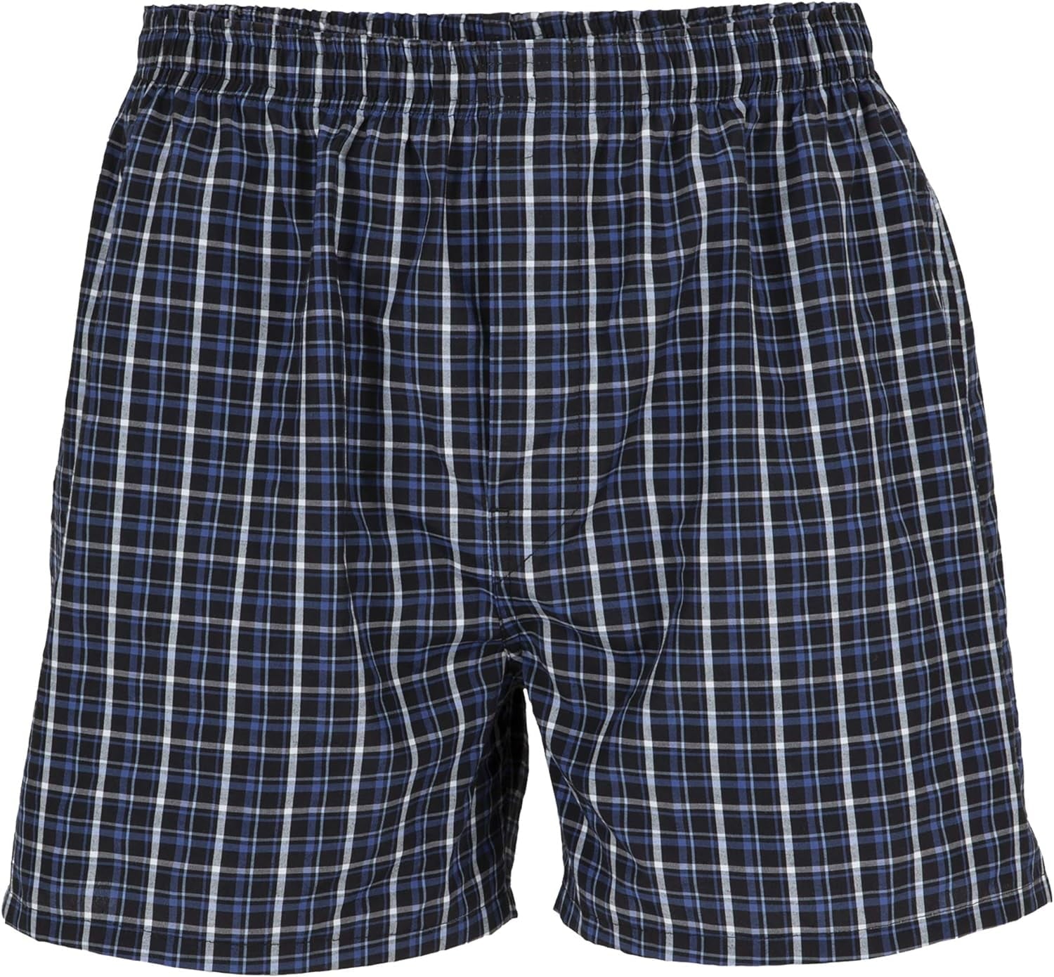 Gildan Men's Woven Boxer Underwear, 5-Pack, Red/Grey, Large