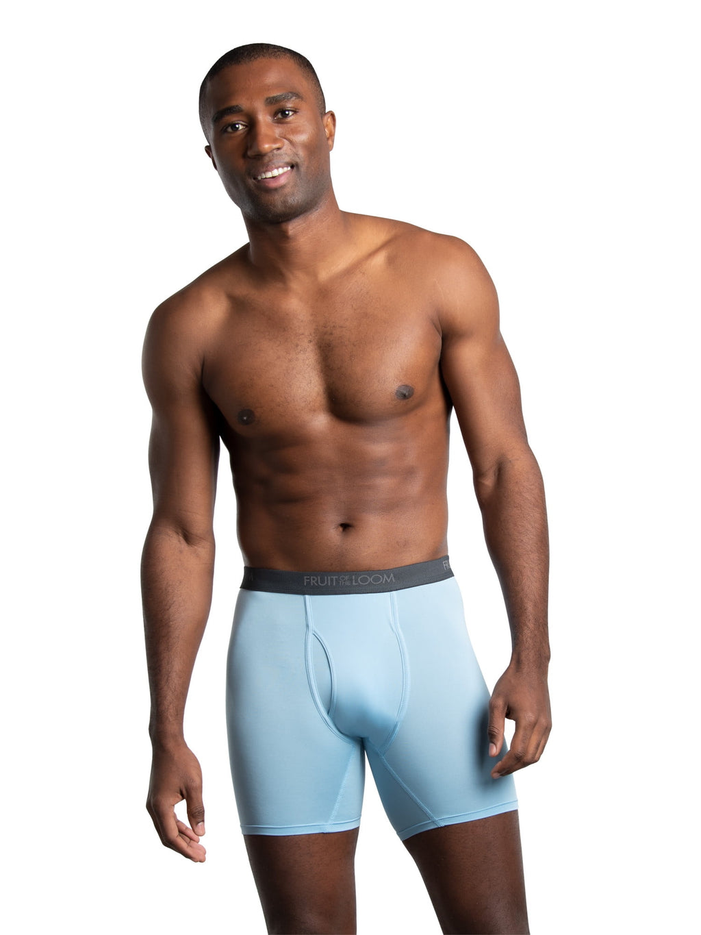 Fruit of the Loom Men's Micro-Stretch Ribbed Boxer Briefs, 6-Pack