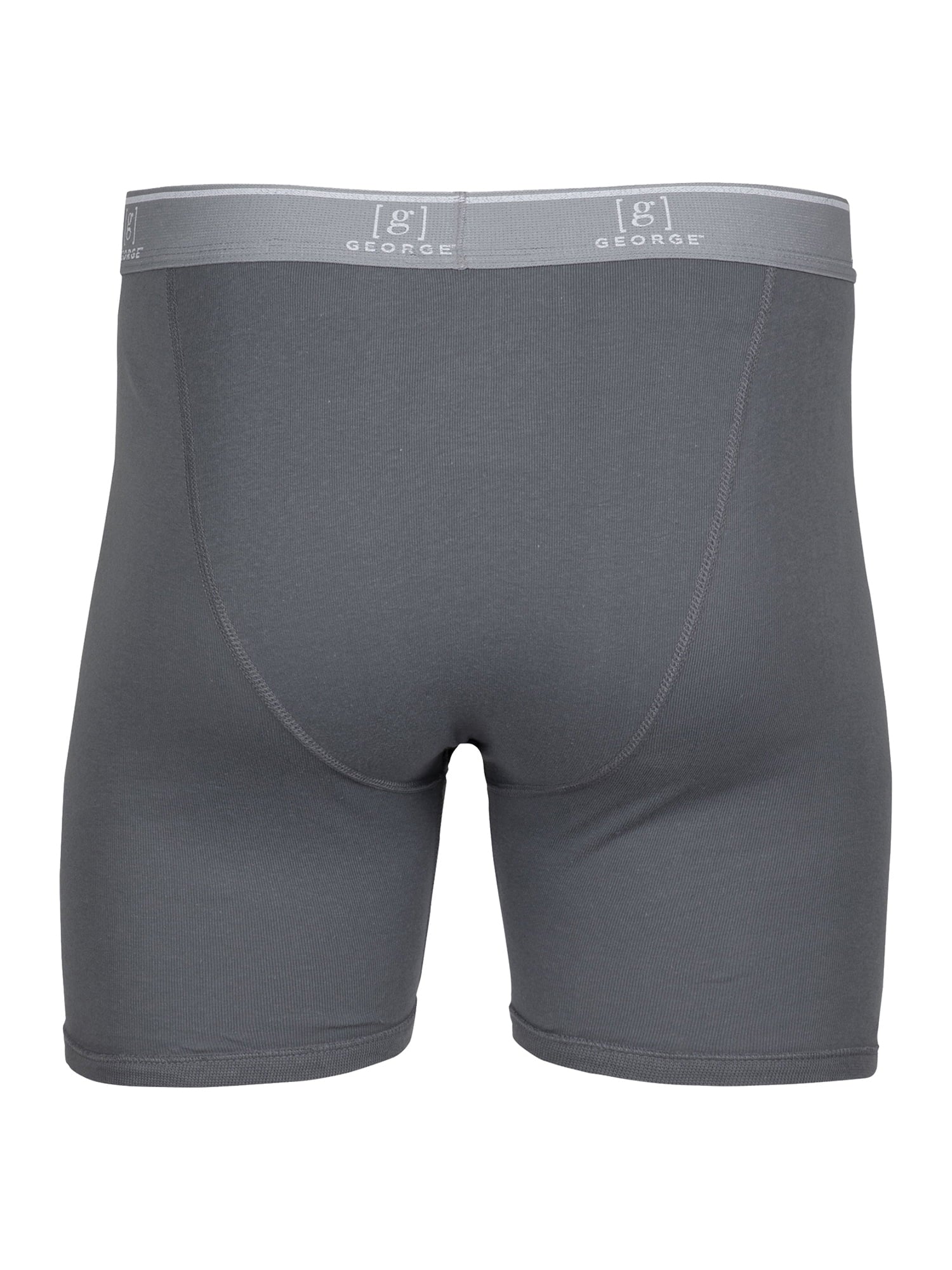 George Men's Regular Leg Boxer Briefs, 6-Pack