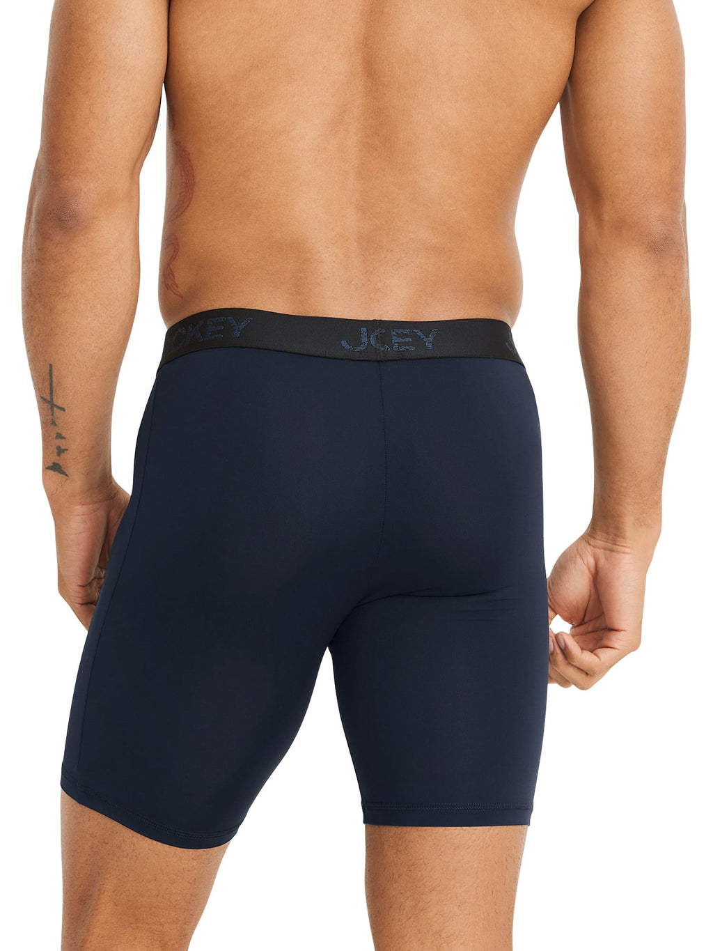 Jockey® Essentials Men's Microfiber Long Leg Boxer Brief Underwear, Pack of 3