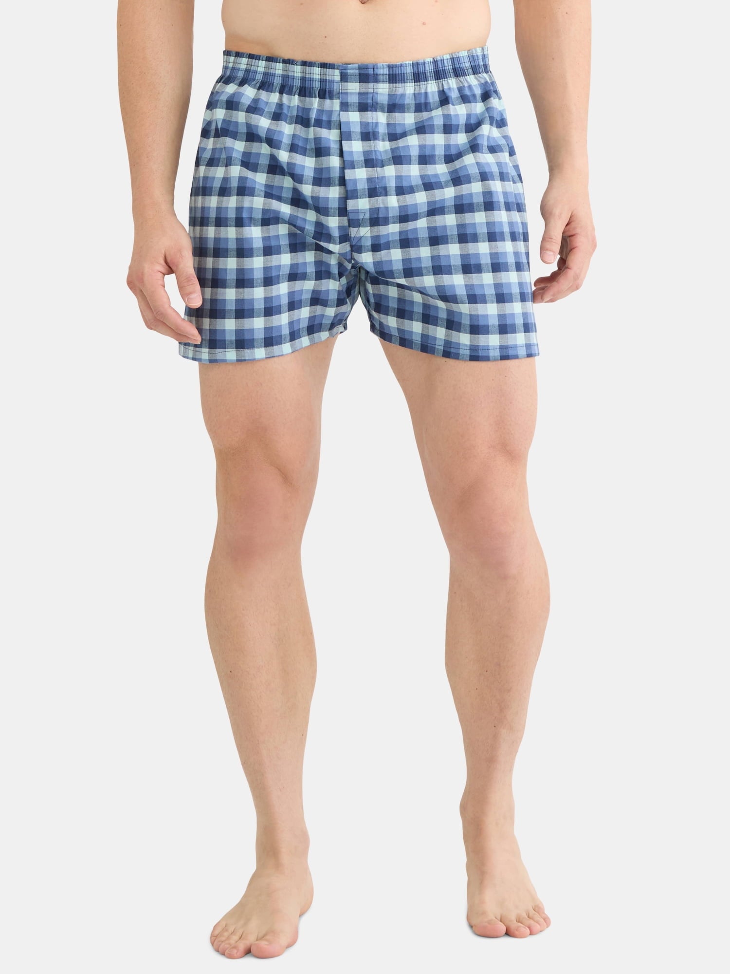 George Men's Moisture-Wicking Stretch Woven Boxers, 6-Pack, Sizes S-2XL