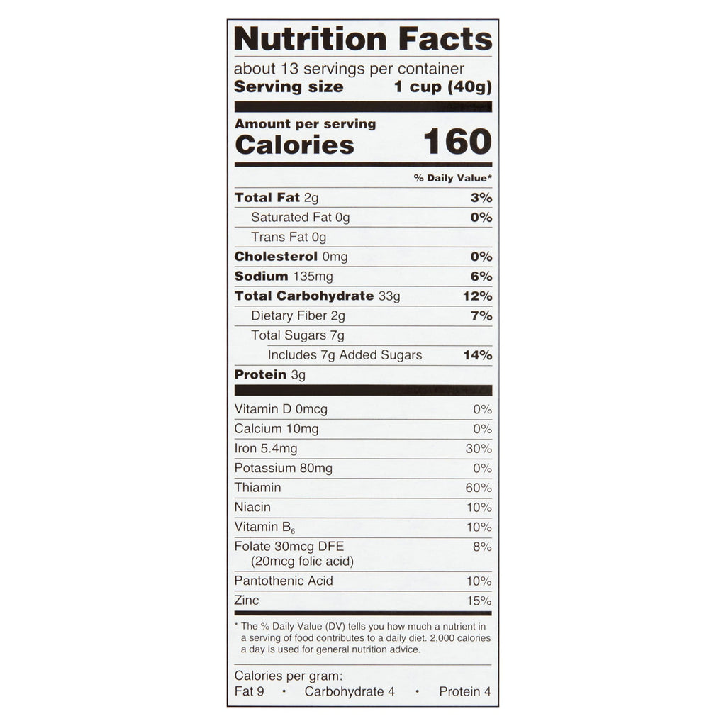 Great Value Almond Crunchy Honey Oats Cereal, 18 oz