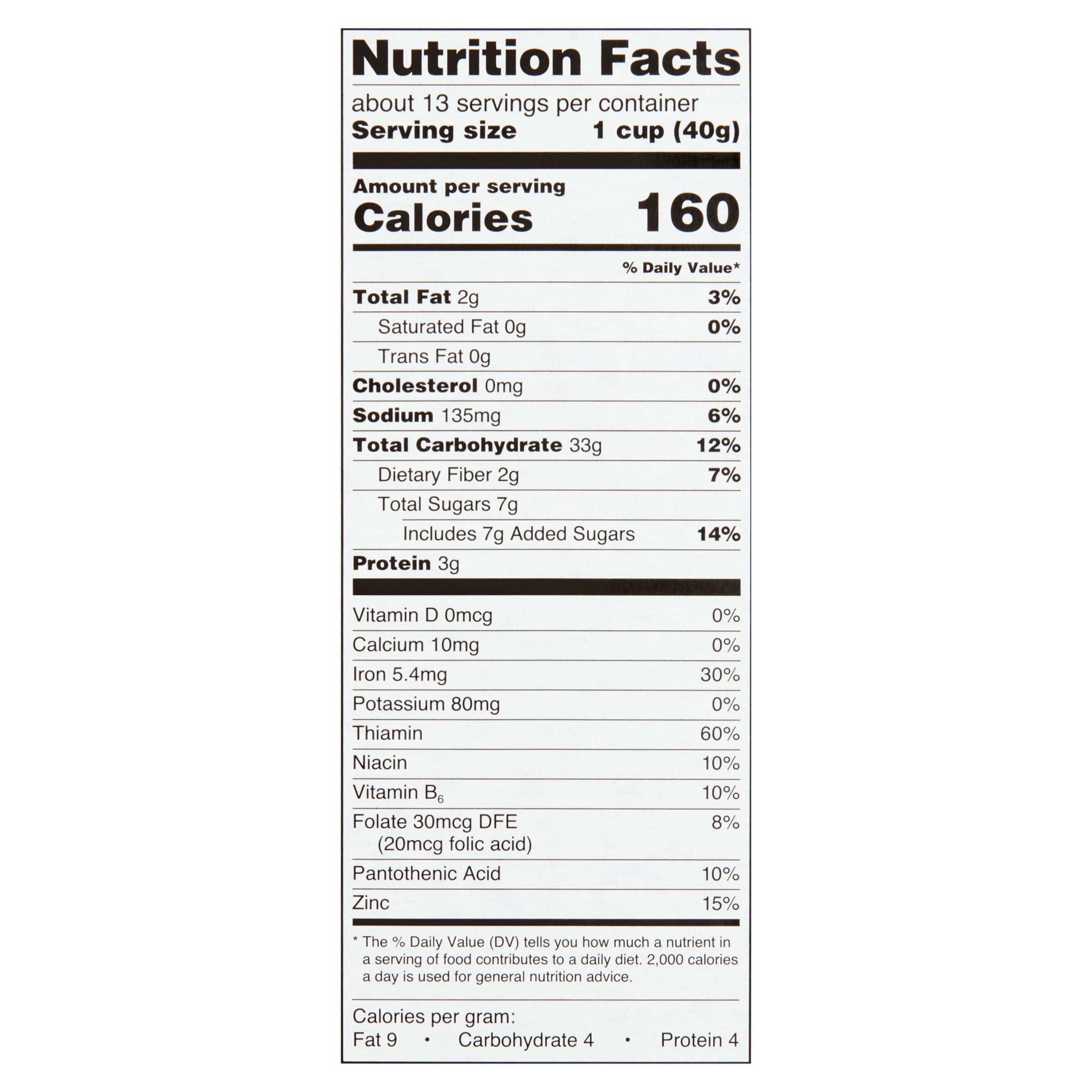Great Value Almond Crunchy Honey Oats Cereal, 18 oz