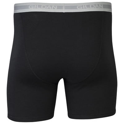 Gildan Men's Underwear Boxer Briefs, Multipack, Black (5-pack, Classic Length), Large