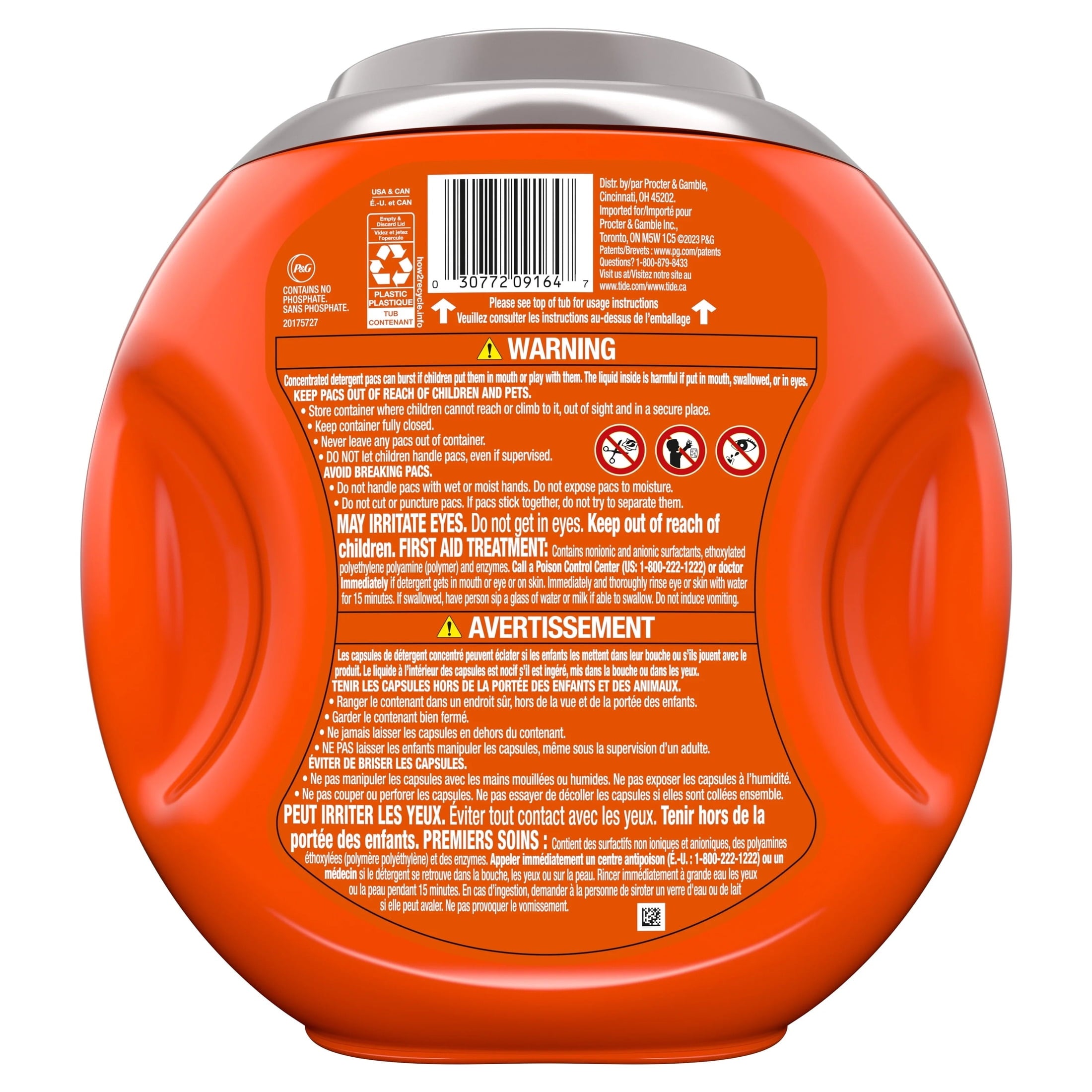 Tide PODS Laundry Detergent Soap Pacs, Ultra OXI, 32 Count