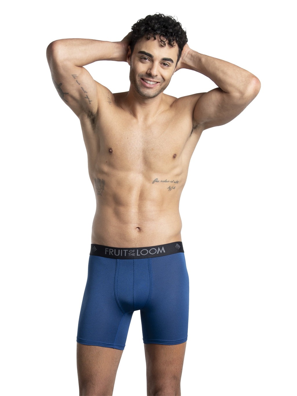 Fruit of the Loom Men's Breathable Cotton Micro-Mesh Boxer Briefs, 3-Pack