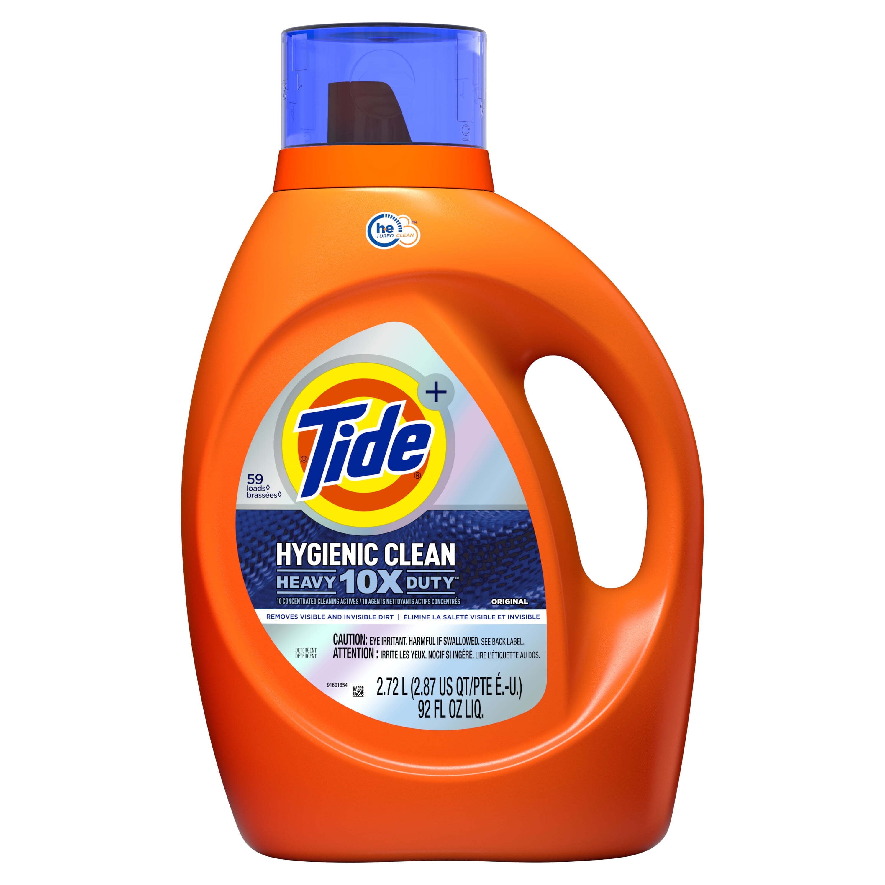 Tide Hygienic Clean Heavy 10x Duty Liquid Laundry Detergent, 92 fl oz