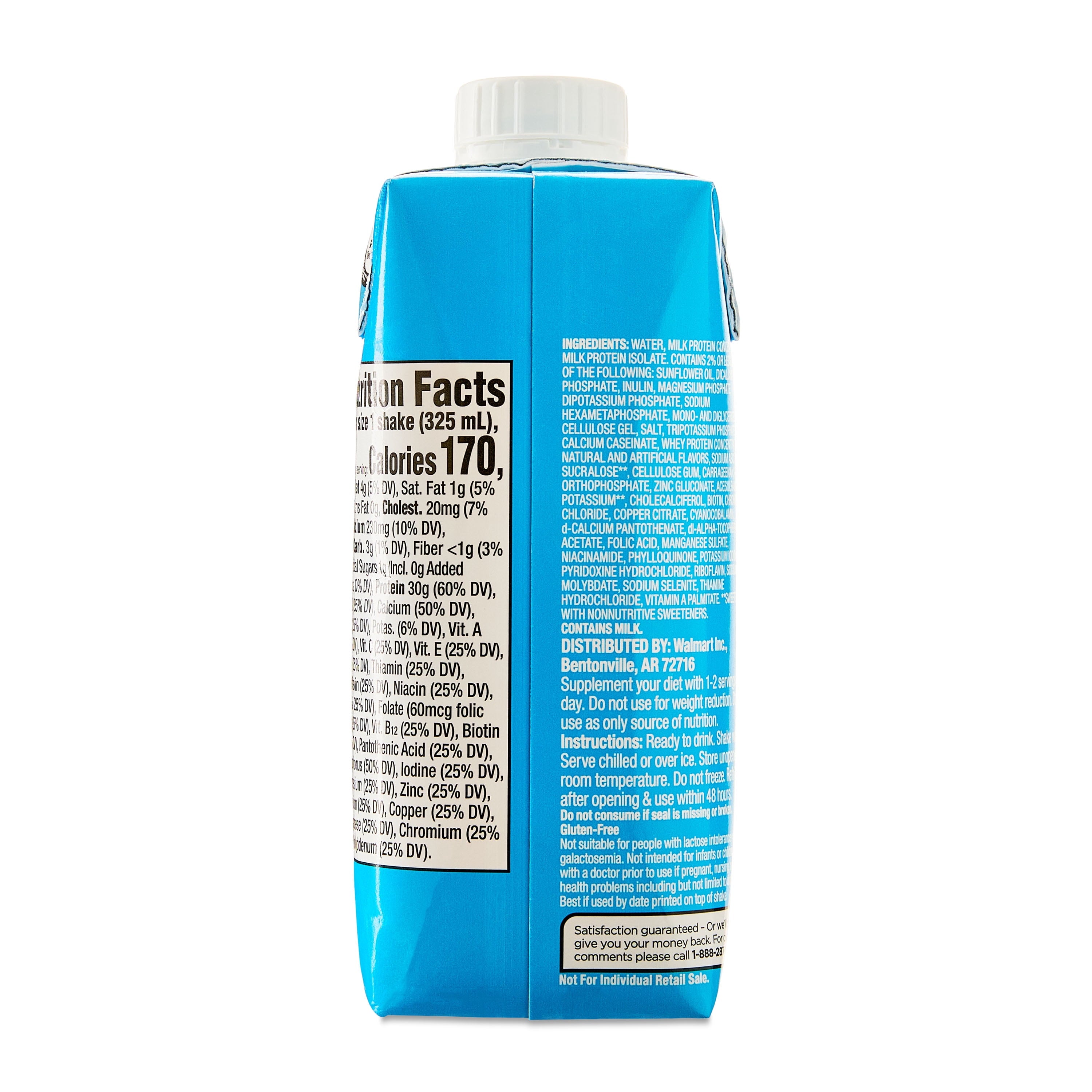 Equate Protein Shake, Vanilla, 11 fl oz, 12 Count