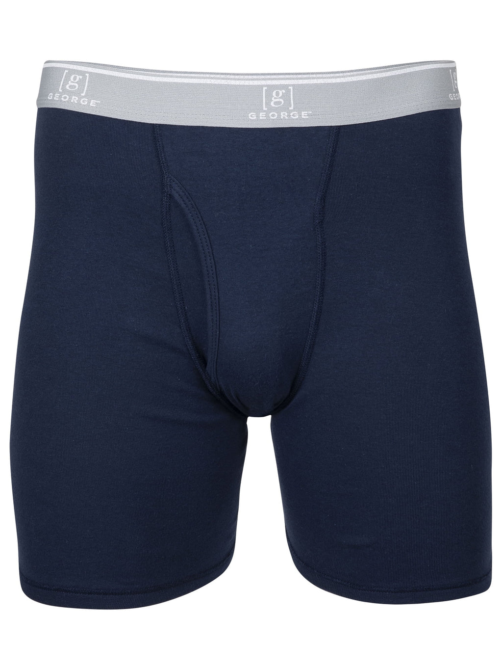 George Men's Regular Leg Boxer Briefs, 6-Pack