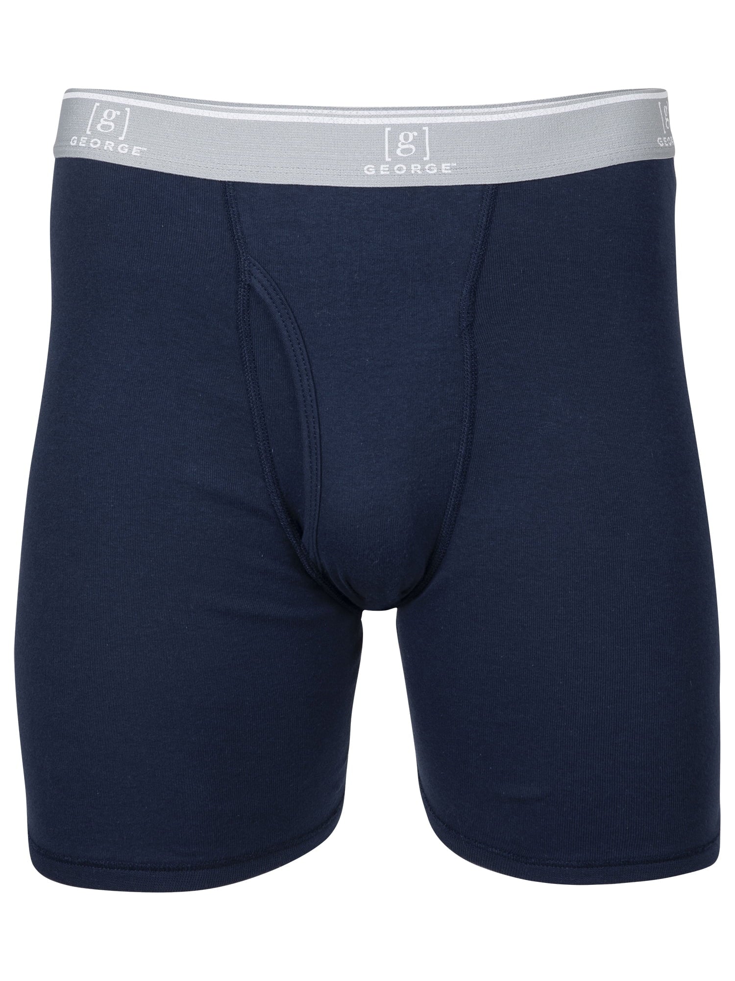 George Men's Regular Leg Boxer Briefs, 6-Pack