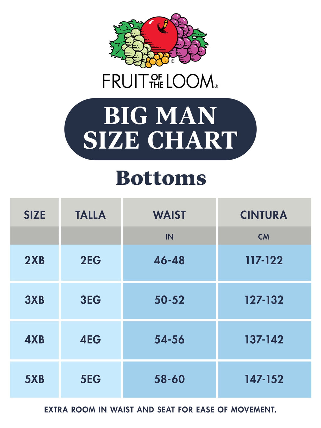Fruit of the Loom Men's Cotton Briefs, Moisture-Wicking, Mid-Rise Fashion Brief Underwear, 6-Pack, S-5XB