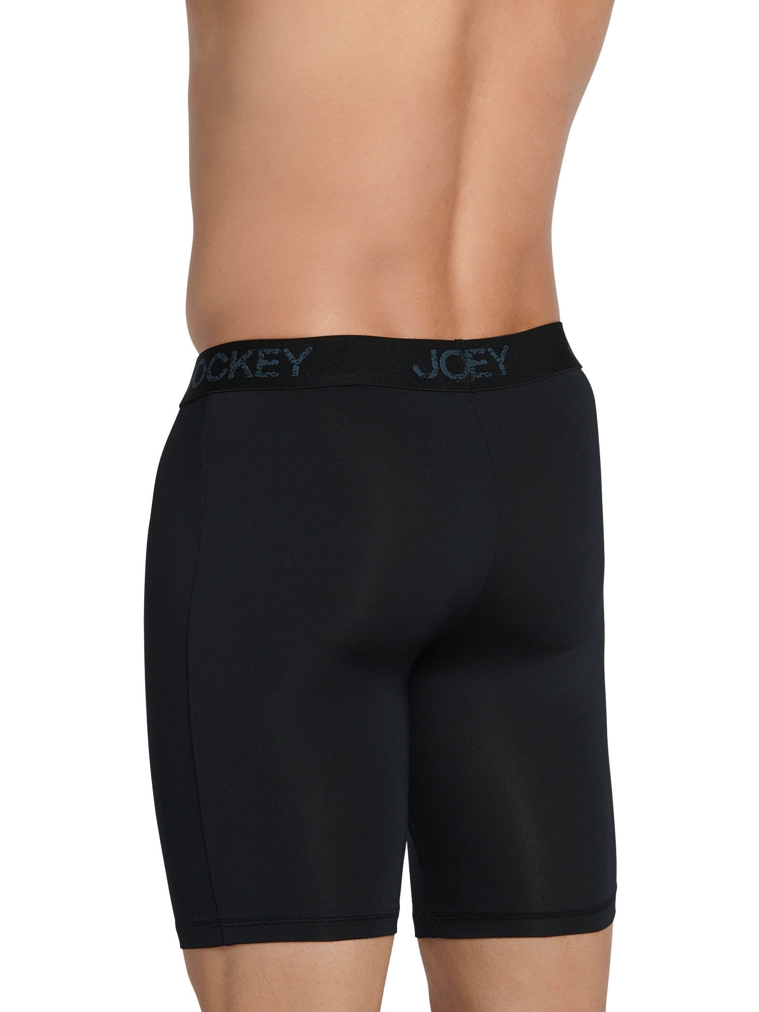 Jockey® Essentials Men's Microfiber Long Leg Boxer Brief Underwear, Pack of 3