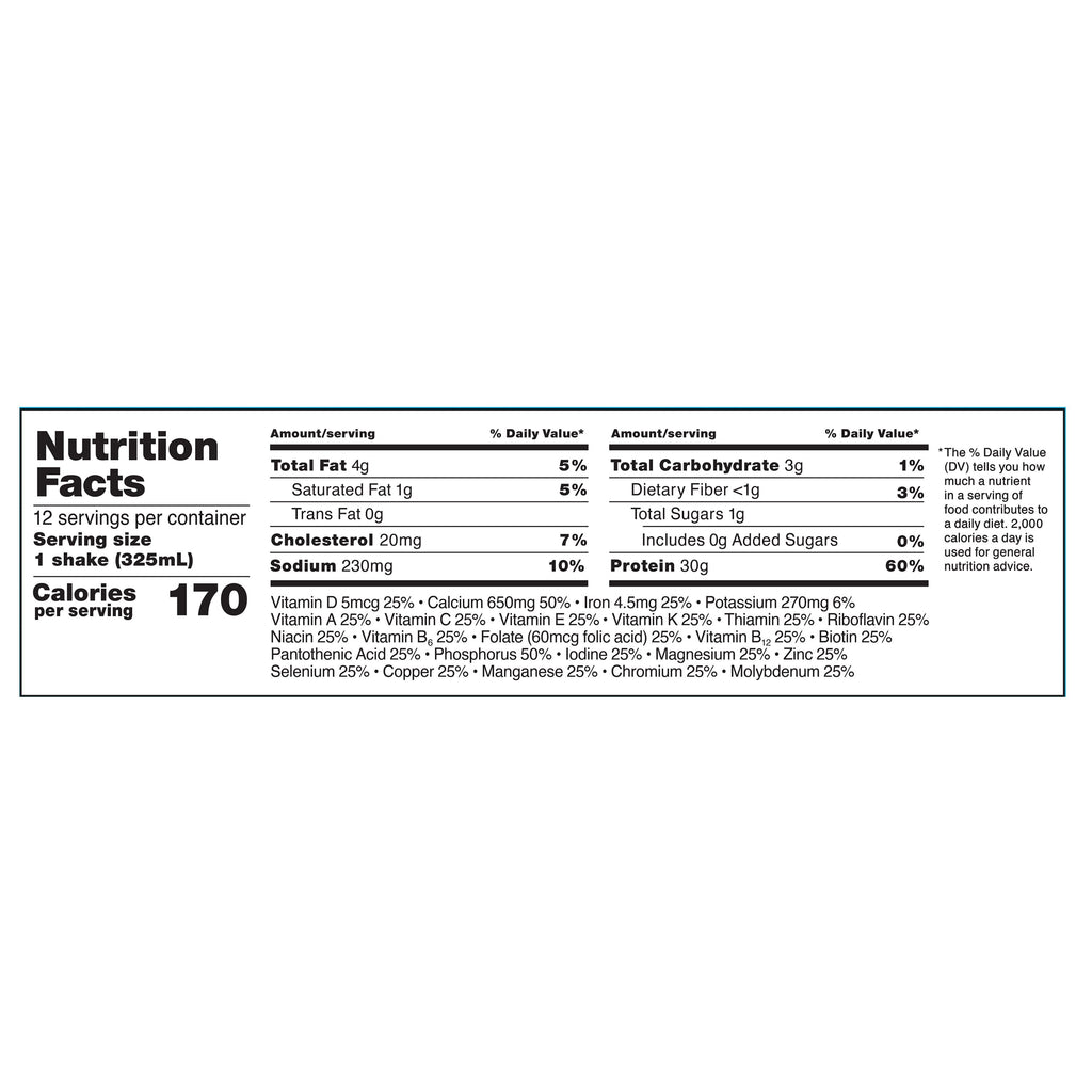 Equate Protein Shake, Vanilla, 11 fl oz, 12 Count