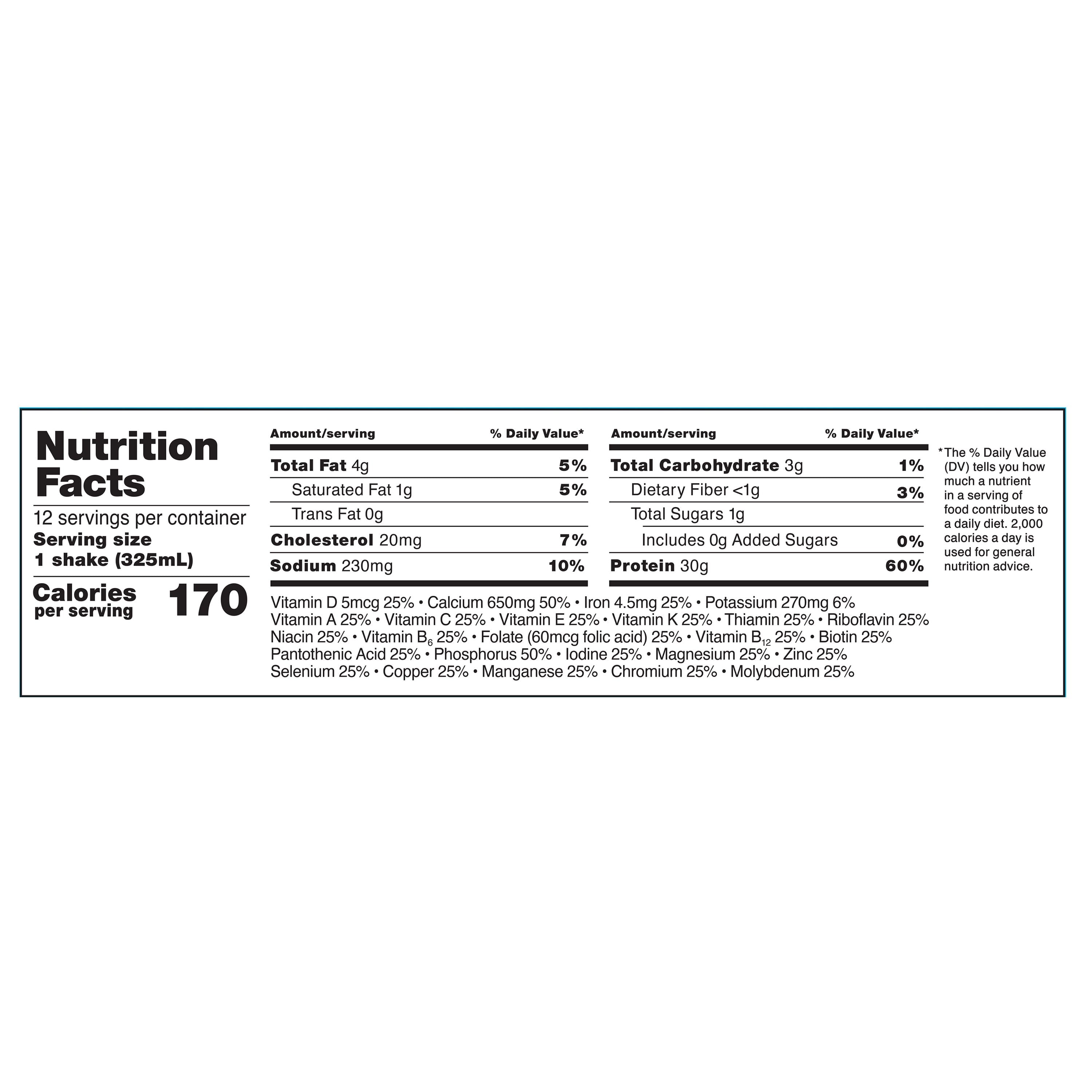 Equate Protein Shake, Vanilla, 11 fl oz, 12 Count
