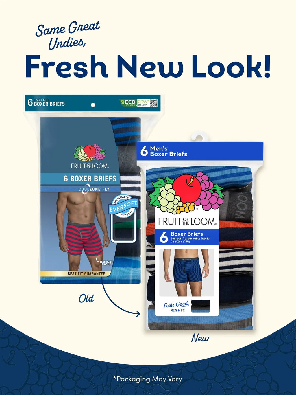 Fruit of the Loom Men's CoolZone Boxer Briefs, Moisture‑Wicking, Mesh Fly, No Ride Up, Multipacks, Sizes S-3XL