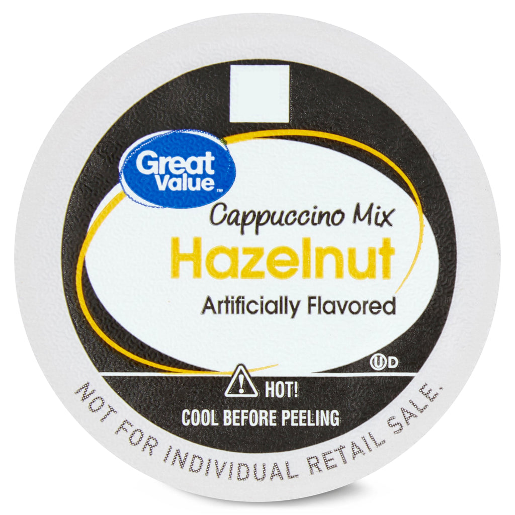 Great Value Caramel Cappuccino Mix Medium Roast Coffee Pods, 12 Count