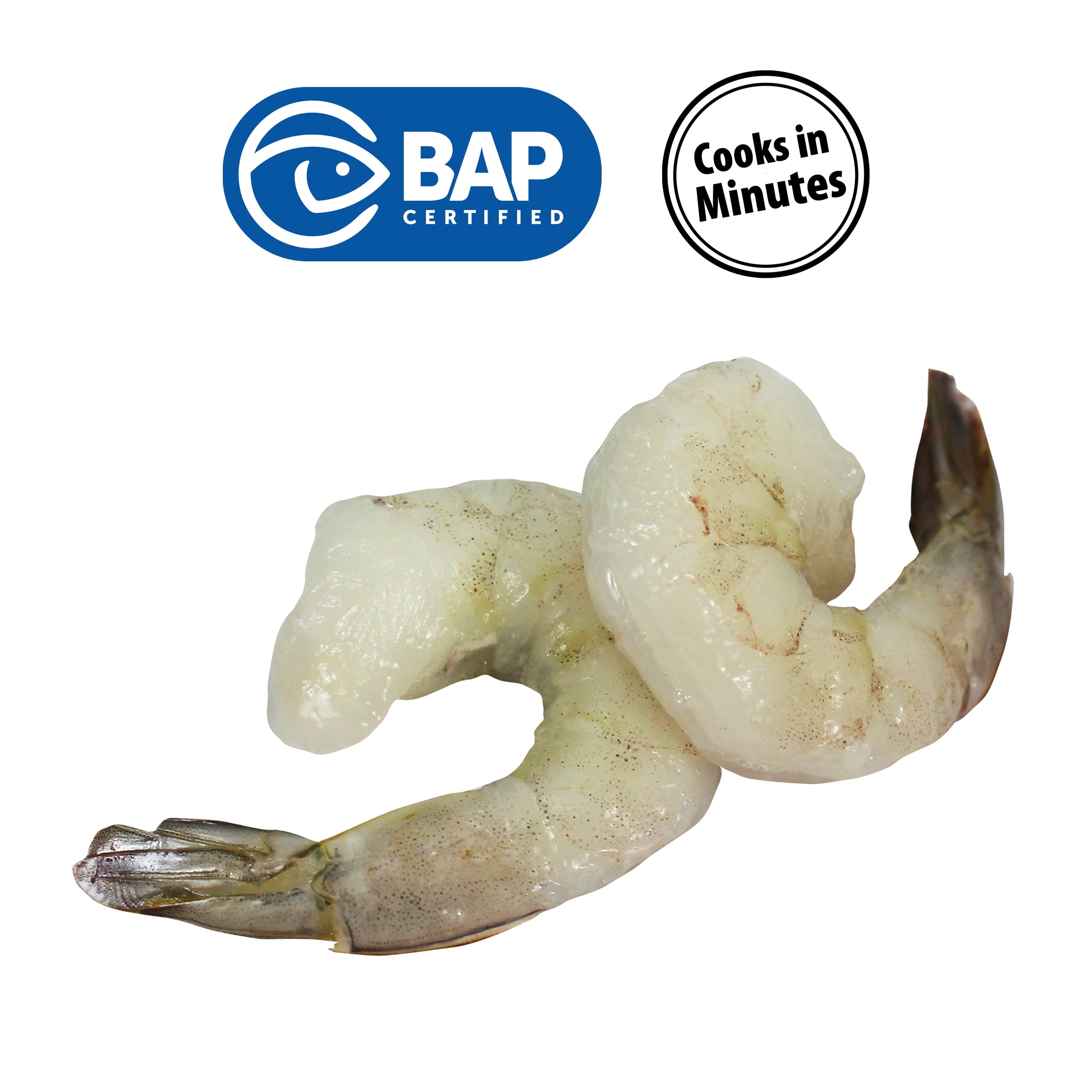 Great Value Frozen Raw Colossal Peeled Deveined Tail-on Shrimp, 12 oz Bag (16-22 Count per lb)