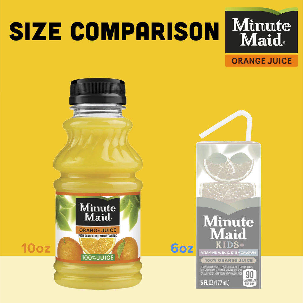 Minute Maid Orange Juice Bottles, 10 fl oz, 6 Pack