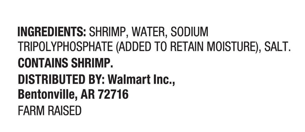 Great Value Frozen Raw Jumbo Tail-off Shrimp, 16 oz Bag (21-30 Count per lb)