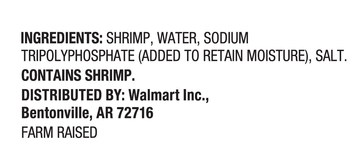 Great Value Frozen Raw Jumbo Tail-off Shrimp, 16 oz Bag (21-30 Count per lb)