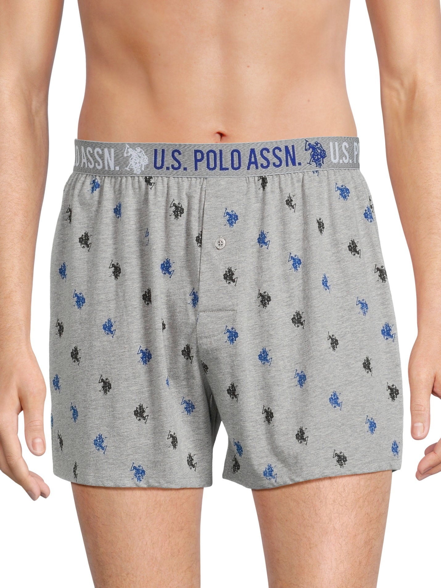 U.S. Polo Assn. Underwear Men's Knit Boxers, Underpants, 3-pack, Sizes S-3XL