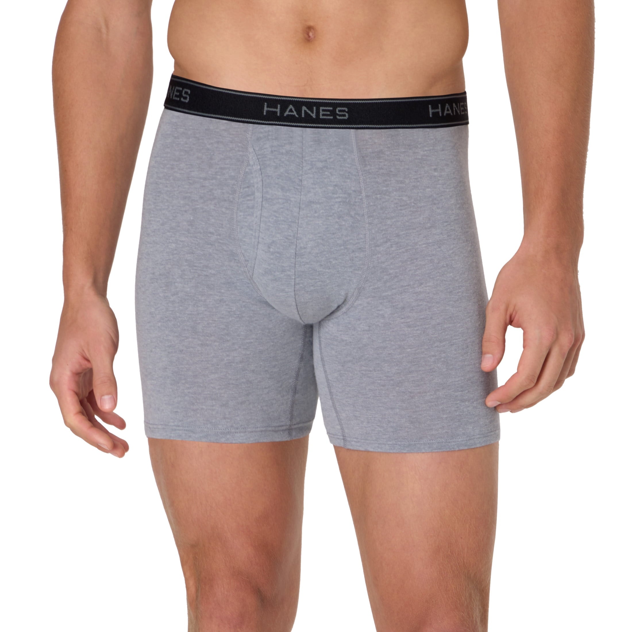 Hanes Mens Underwear Boxer Briefs, 3-Pack, Value Stretchy Boxer Brief Underwear for Men