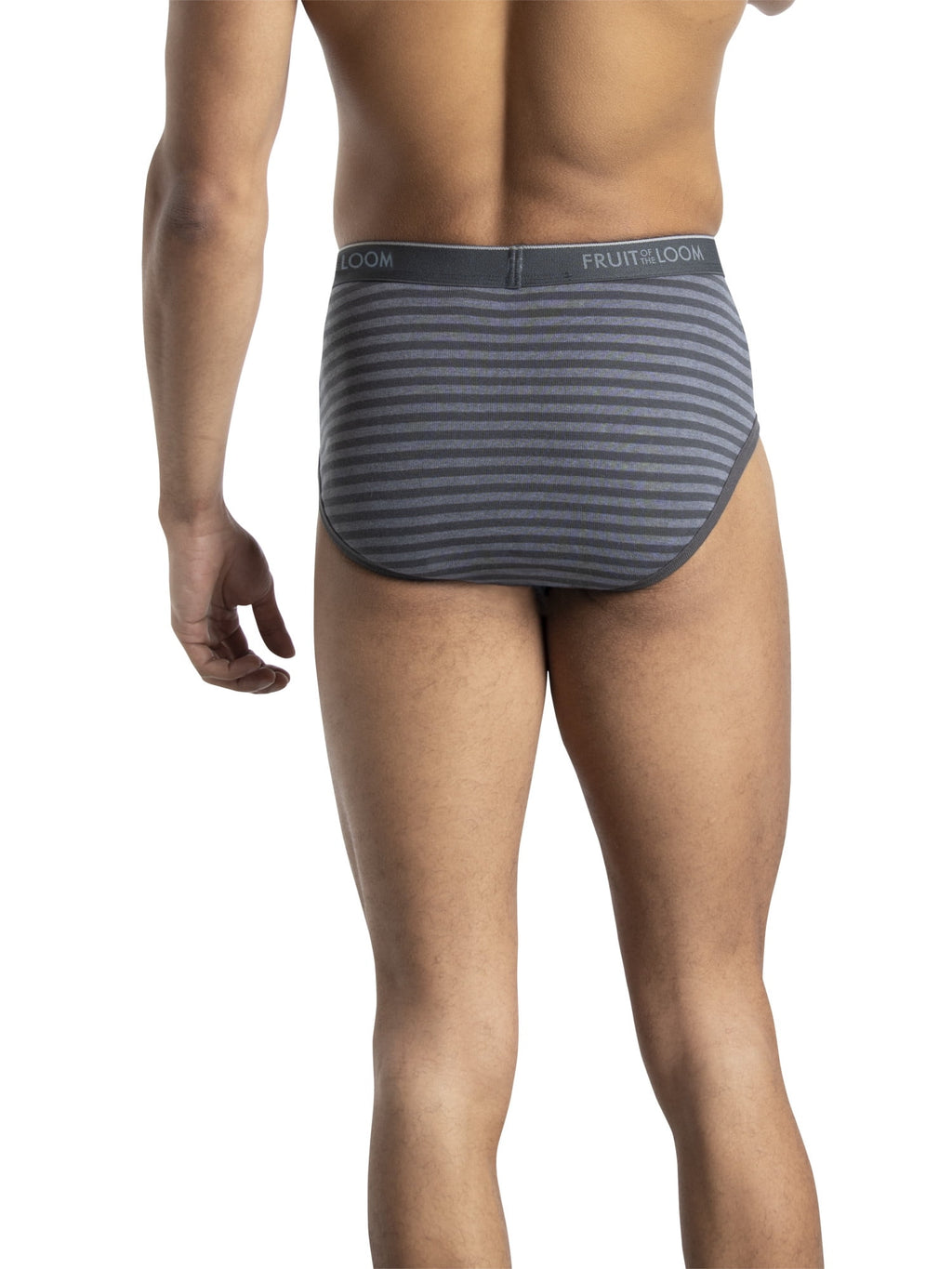 Fruit of the Loom Men's Cotton Briefs, Moisture-Wicking, Mid-Rise Fashion Brief Underwear, 6-Pack, S-5XB