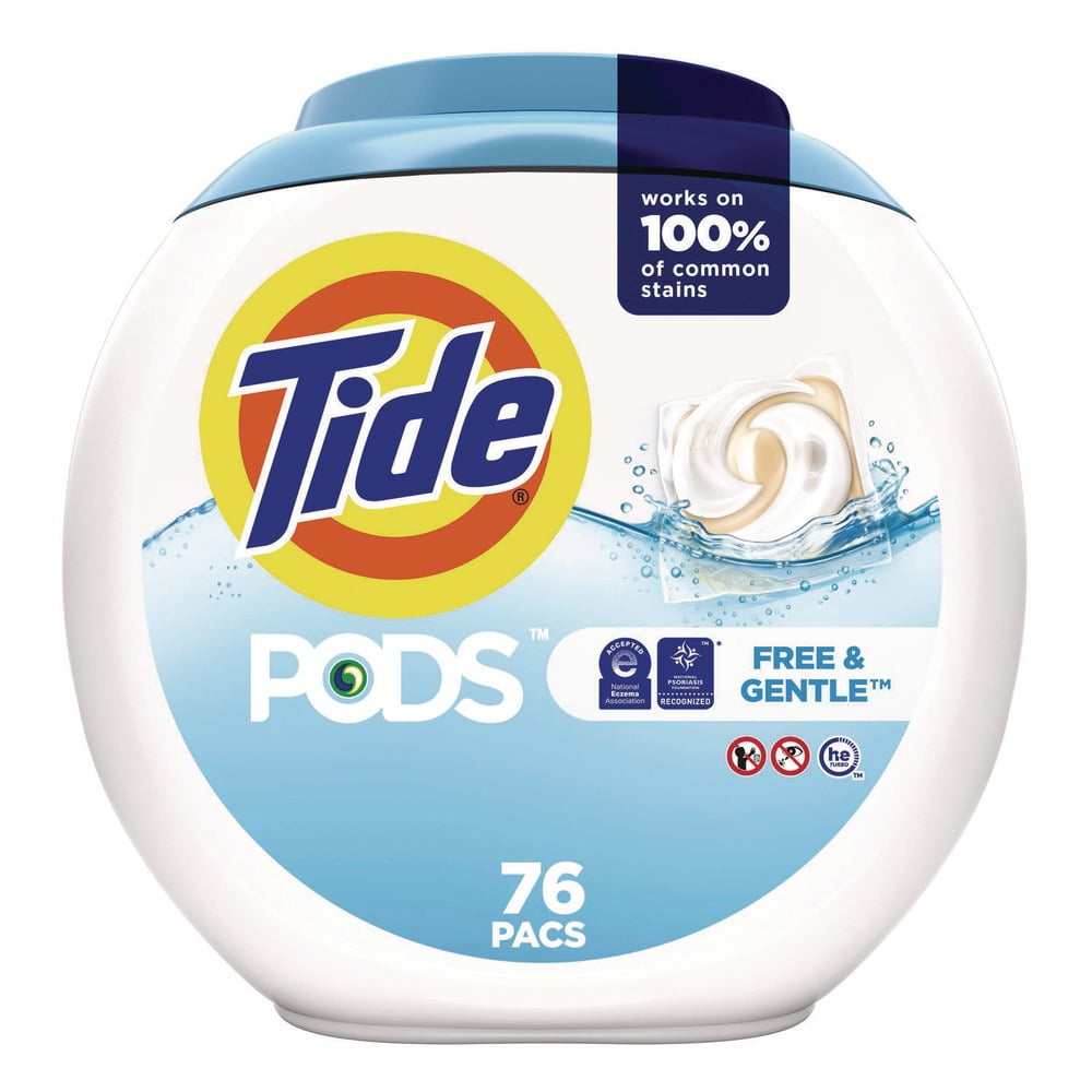 Tide, Free & Gentle, Laundry Detergent PODS, 76 ct