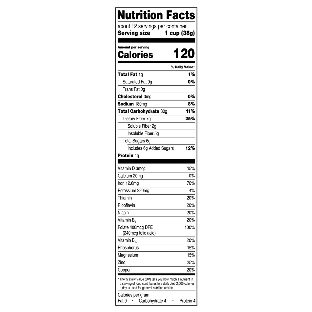 Great Value Bran Flakes Breakfast Cereal, 15.6 oz
