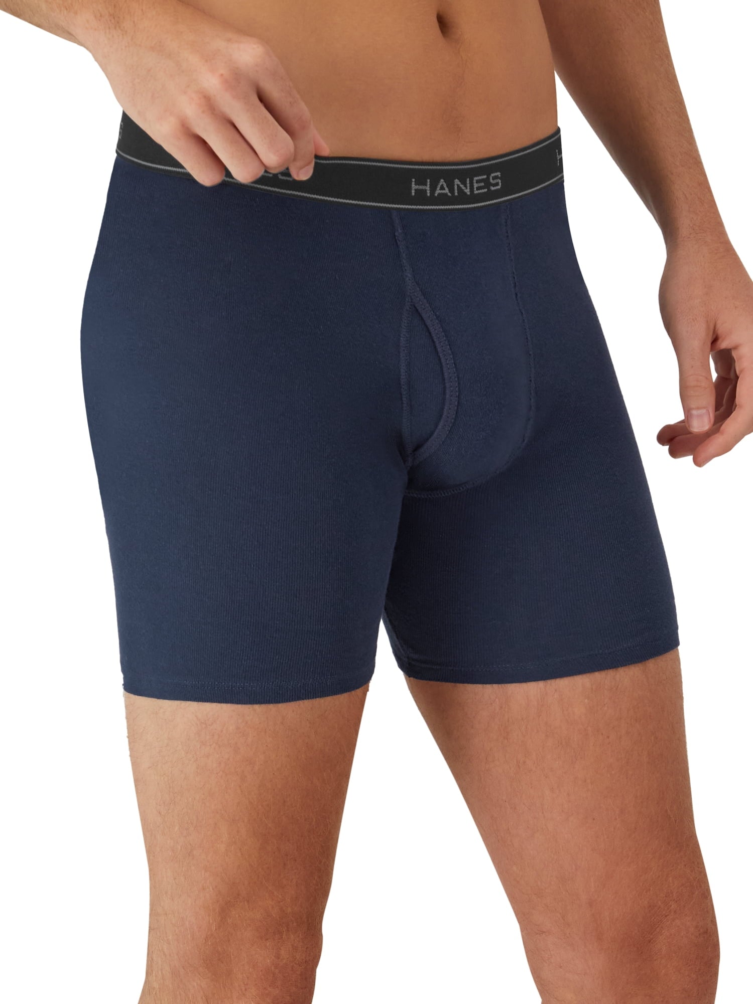 Underwear Boxer Briefs Pack, Cool & Breathable Cotton Underwear for Men, No-Ride-Up, Moisture Wicking, 6 Pack