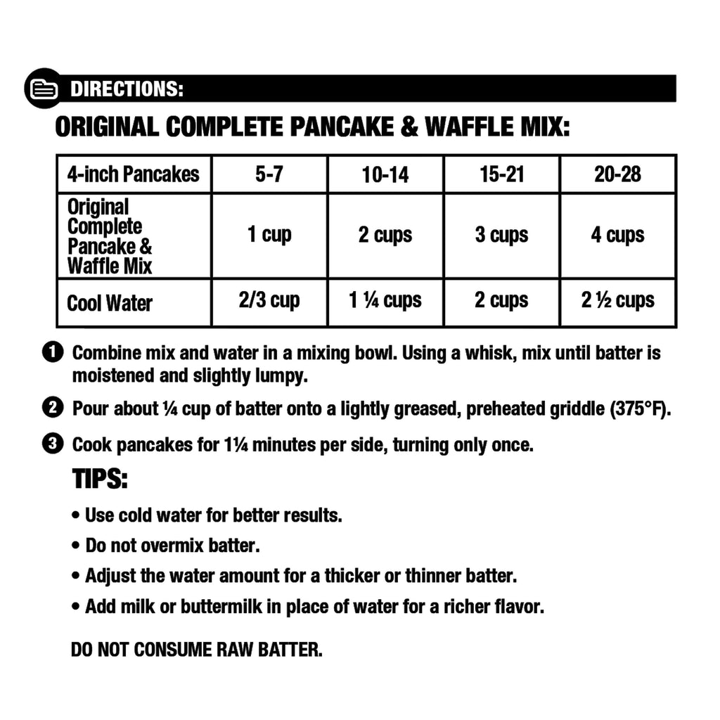 Great Value Complete Pancake & Waffle Mix, Extra Fluffy, Original, 5 lbs