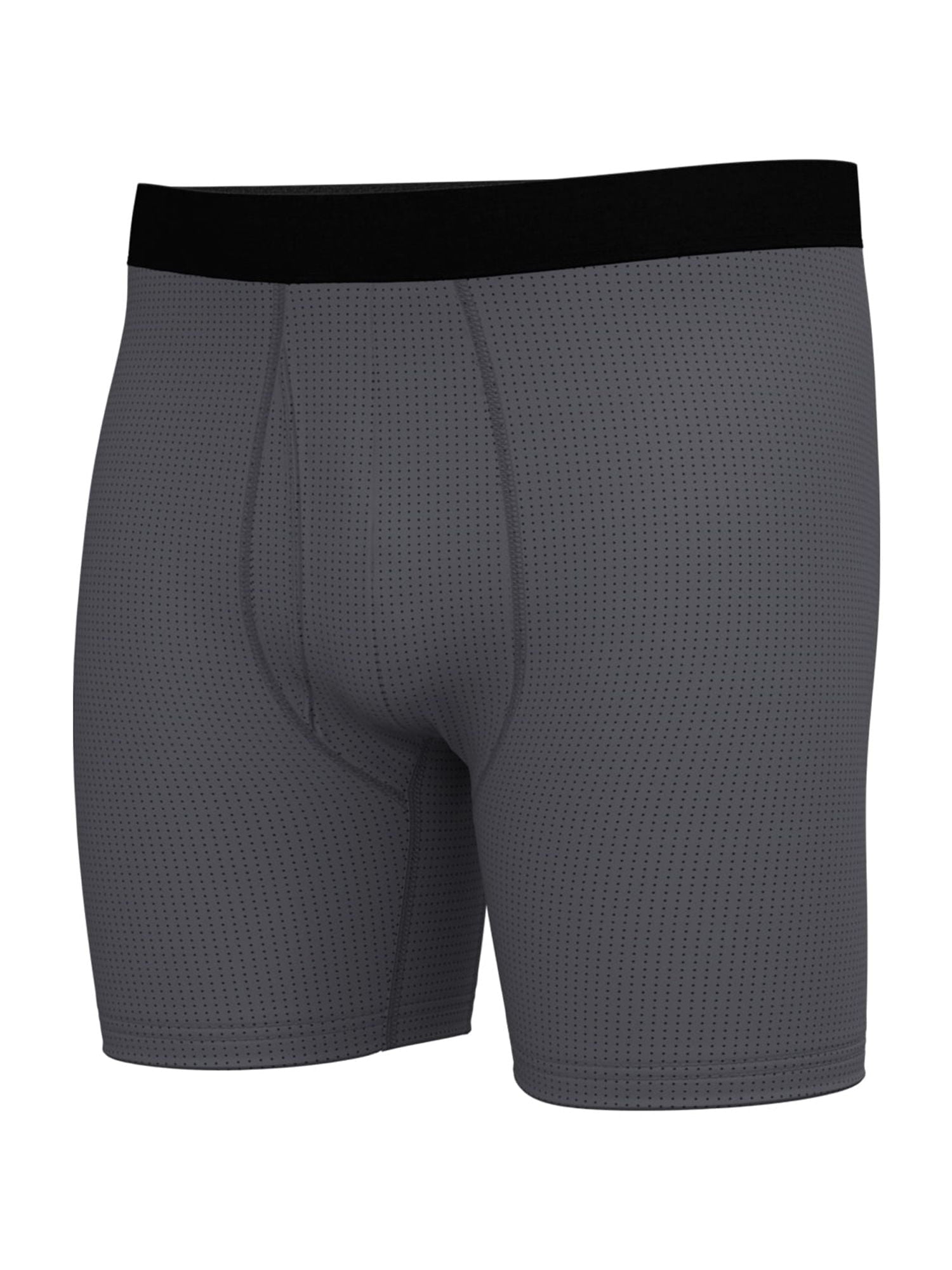 Athletic Works Men's Ultra Lite Mesh Boxer Brief, 6-Pack, Sizes S-3XL