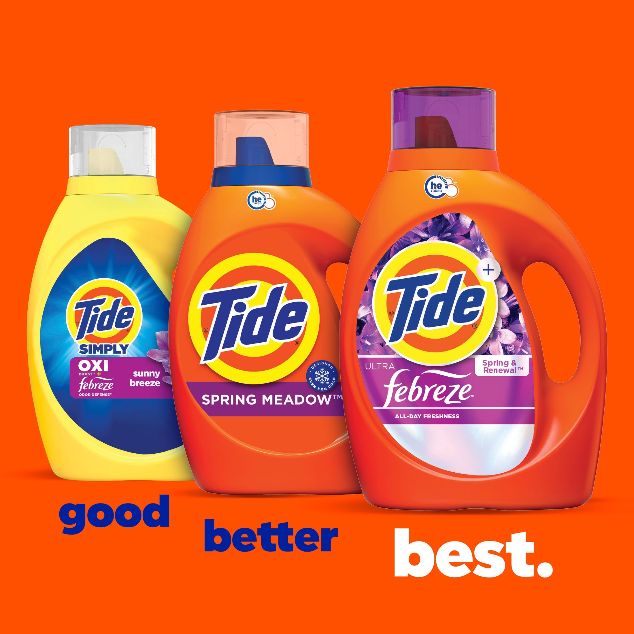 Tide Simply Laundry Detergent Liquid, Oxi Boost + Febreze Odor Defense, Sunny Breeze Scent, 31 fl oz, 22 Loads