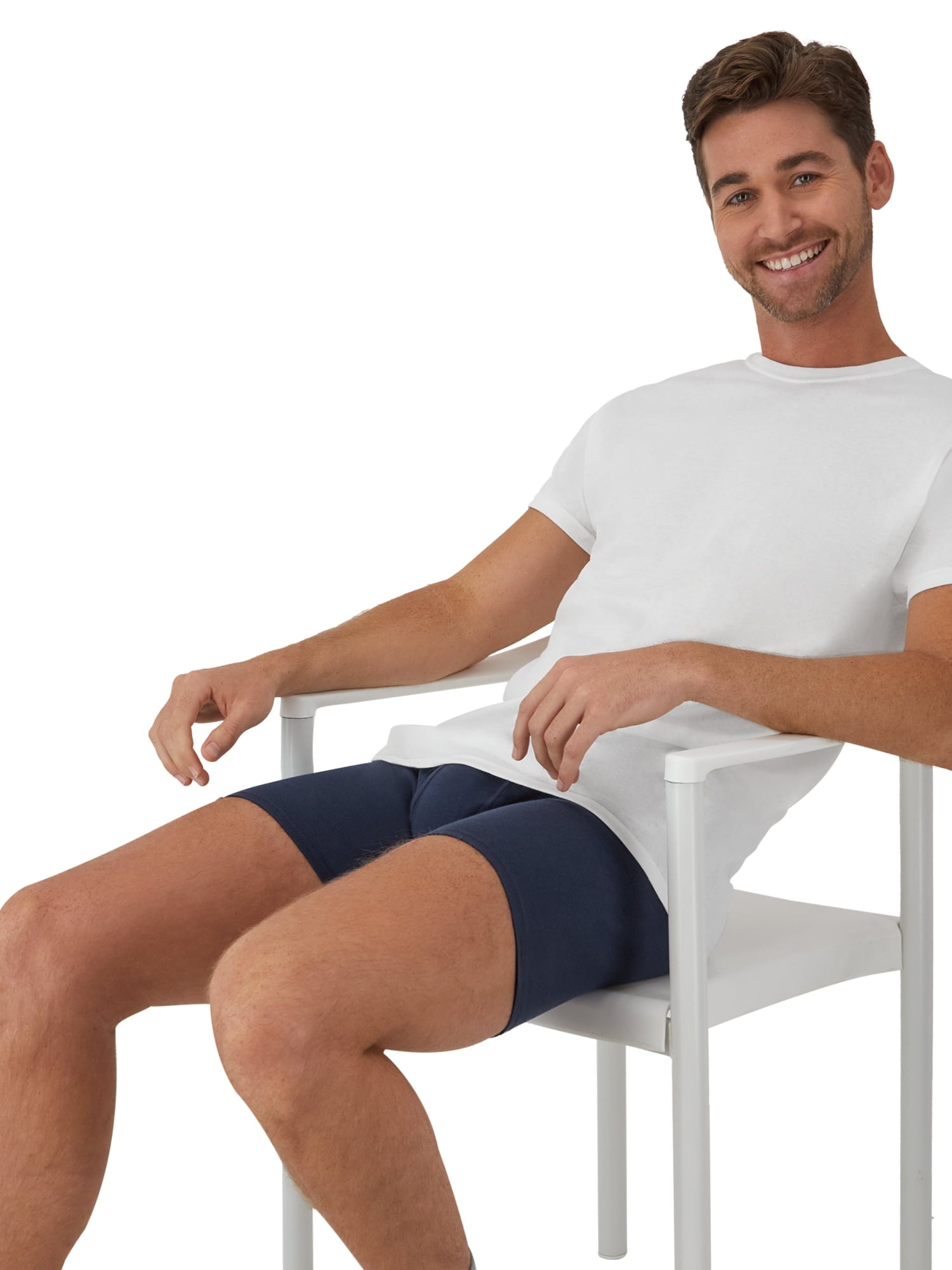 Underwear Boxer Briefs Pack, Cool & Breathable Cotton Underwear for Men, No-Ride-Up, Moisture Wicking, 6 Pack