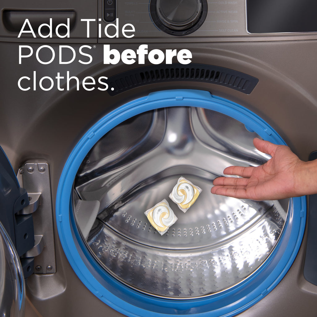 Tide PODS Laundry Detergent Soap Pacs, Free and Gentle, Hypoallergenic, Unscented, 57 Count