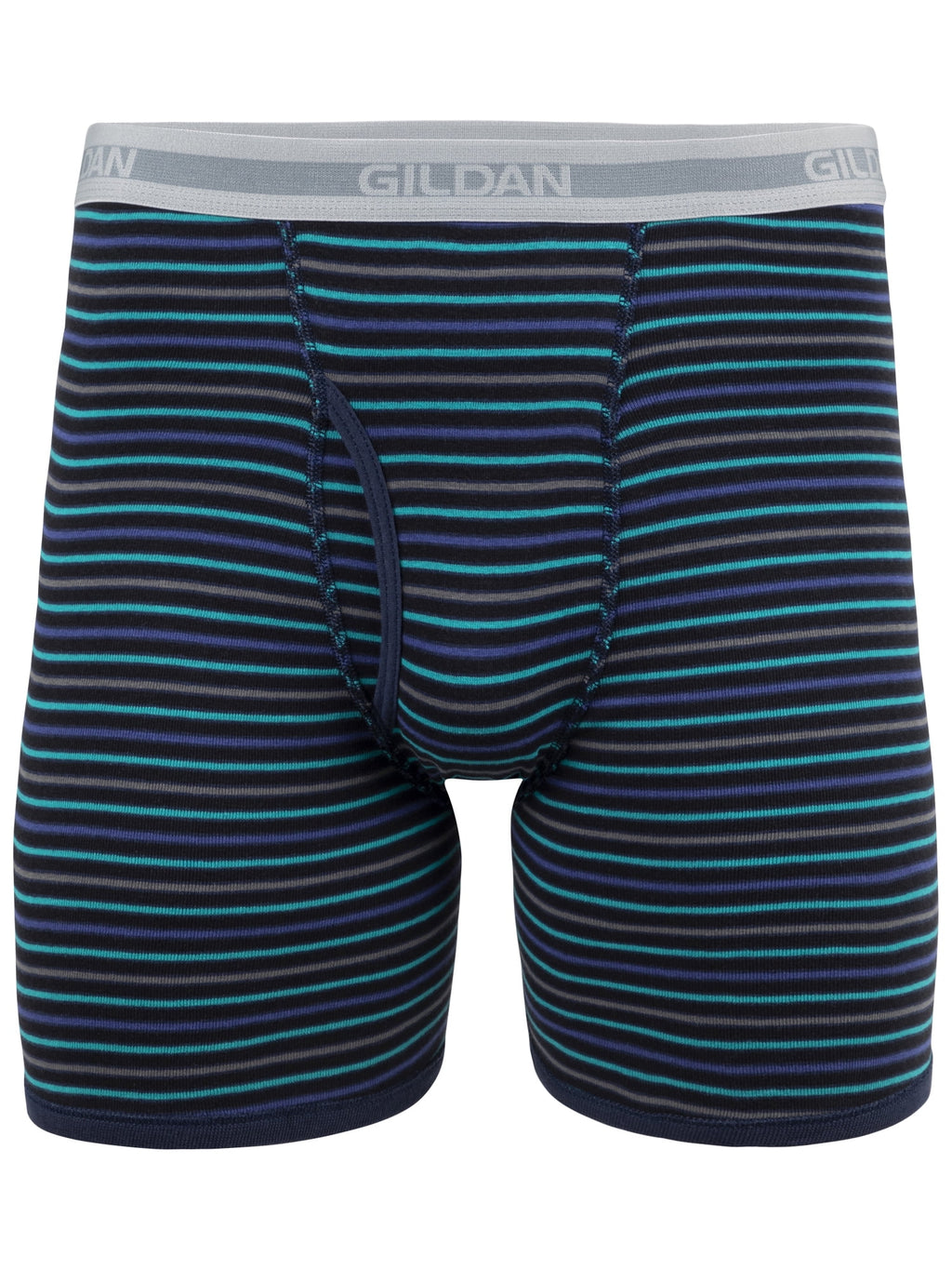 Gildan Adult Mens Boxer Briefs With Waistband, 10-Pack, Sizes S-2XL, 6" Inseam
