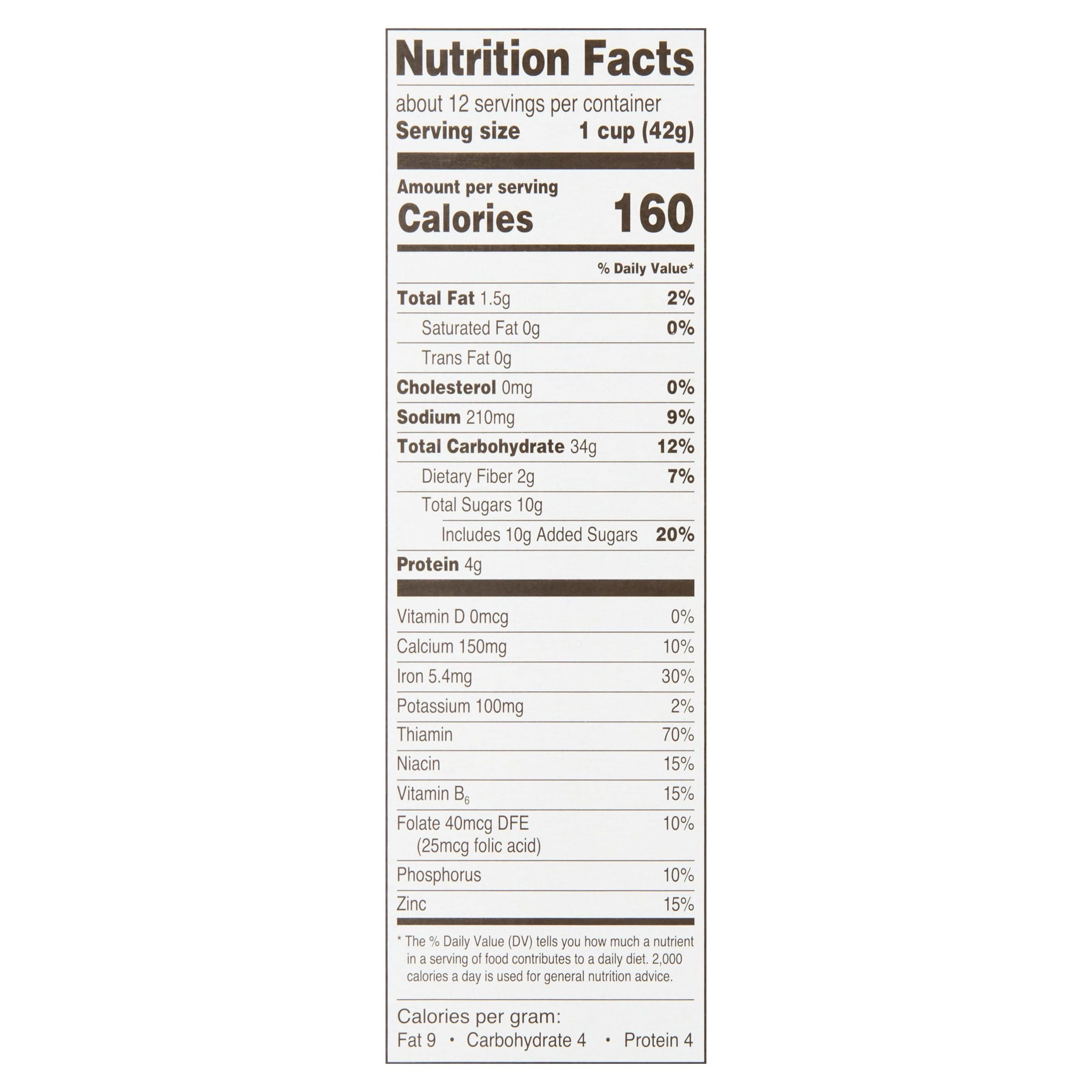 Great Value Cinnamon Oat Crunch Whole Grain Oat Cereal, 18 oz