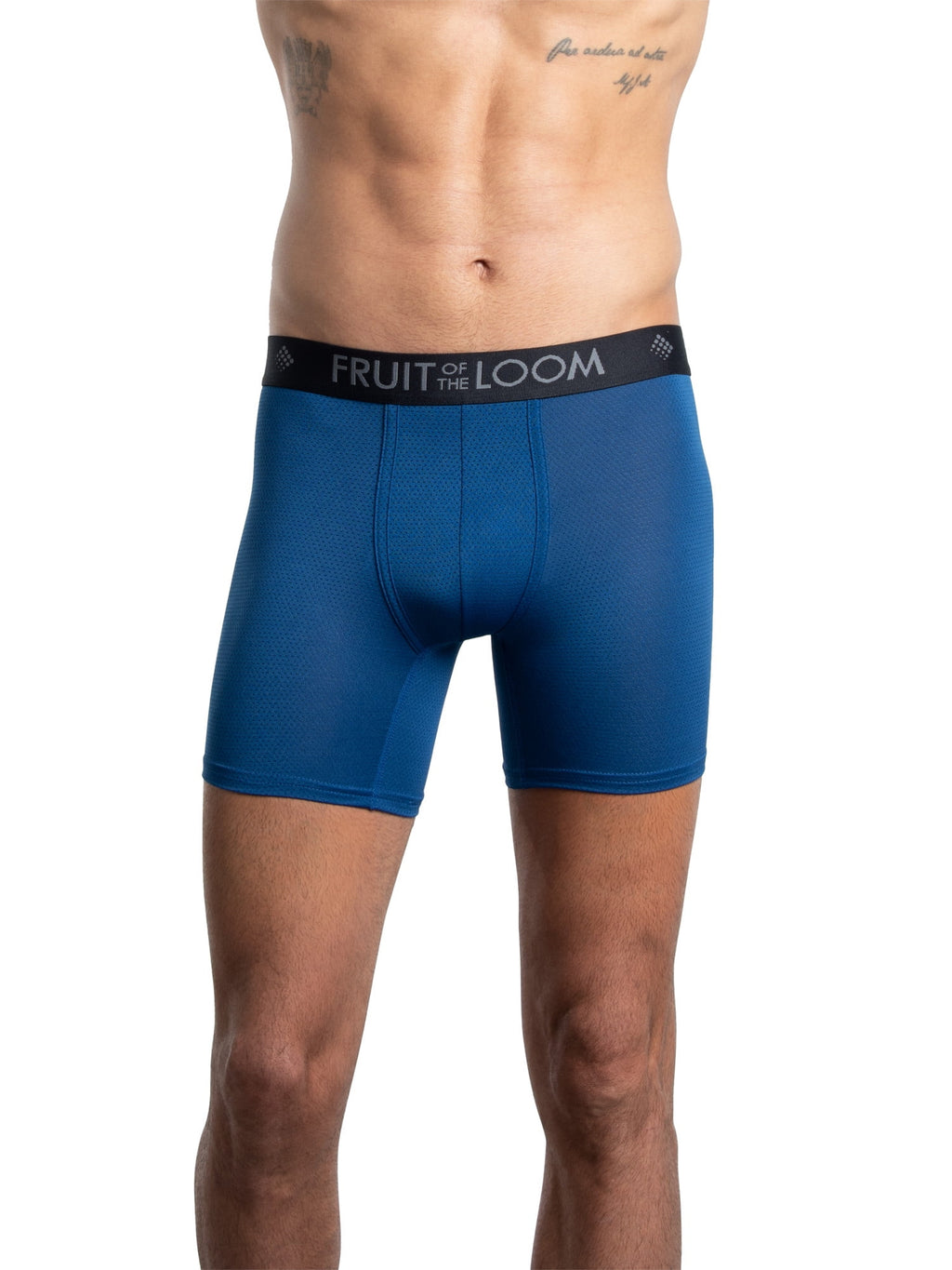 Fruit of the Loom Men's Breathable Cotton Micro-Mesh Boxer Briefs, 3-Pack