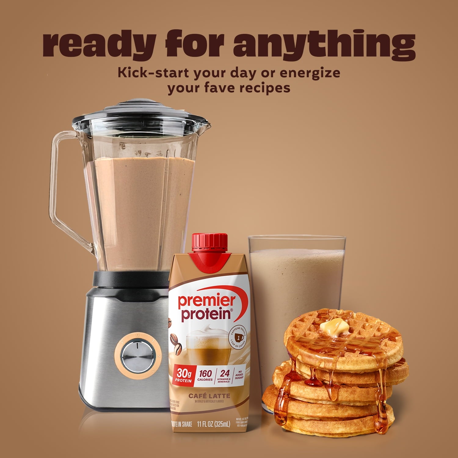 Premier Protein Shake, Café Latte, 30g Protein, 11 fl oz, 4 Ct