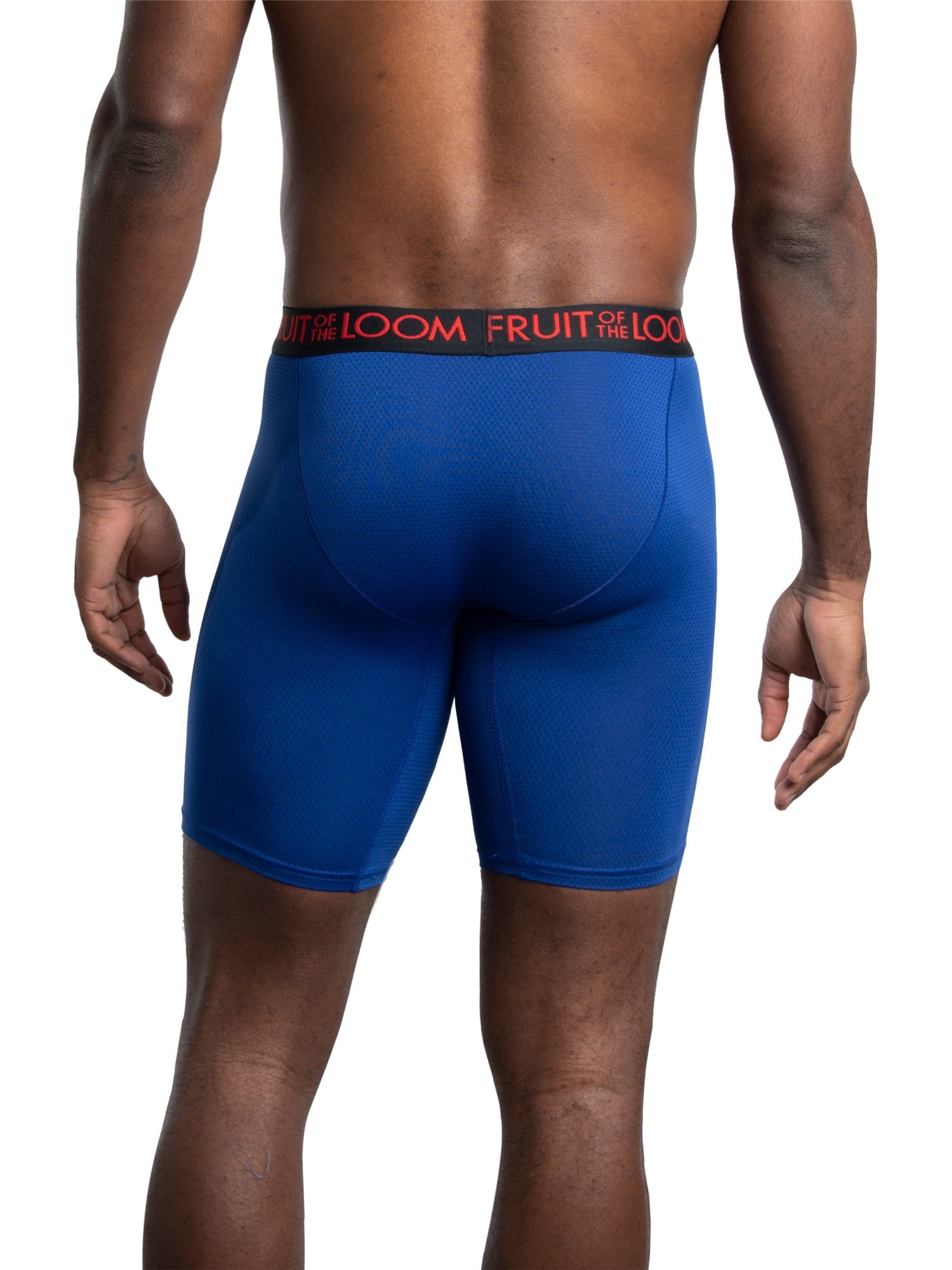 Fruit of the Loom Men's Breathable Cotton Micro-Mesh Boxer Briefs, 3-Pack